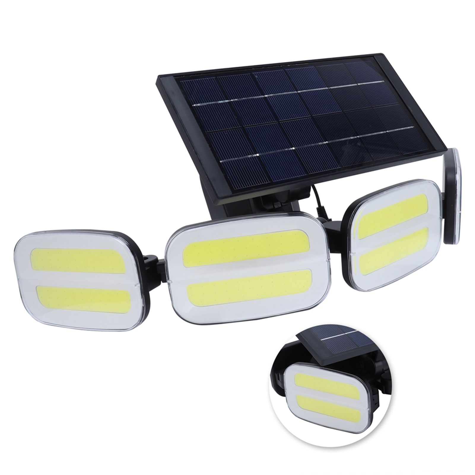 Solar Wall Light Outdoor Dual Induction System Threespeed Light Mode Split view 9