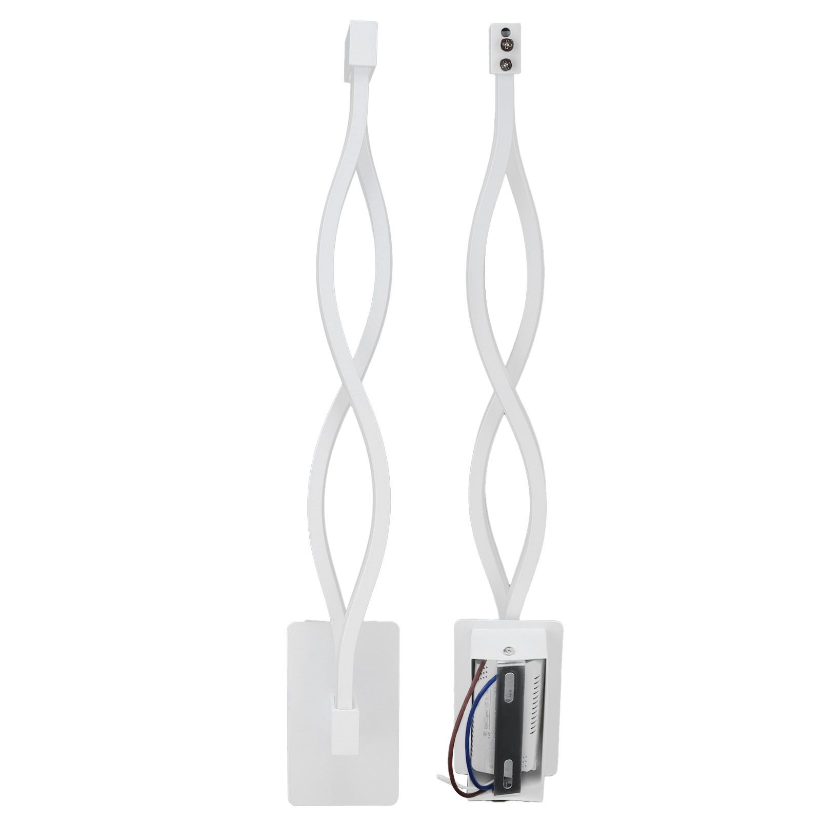 LED Wall Lamp Wave Shape Wall Lamp Threecolor Temperature Remote Control Light view 10