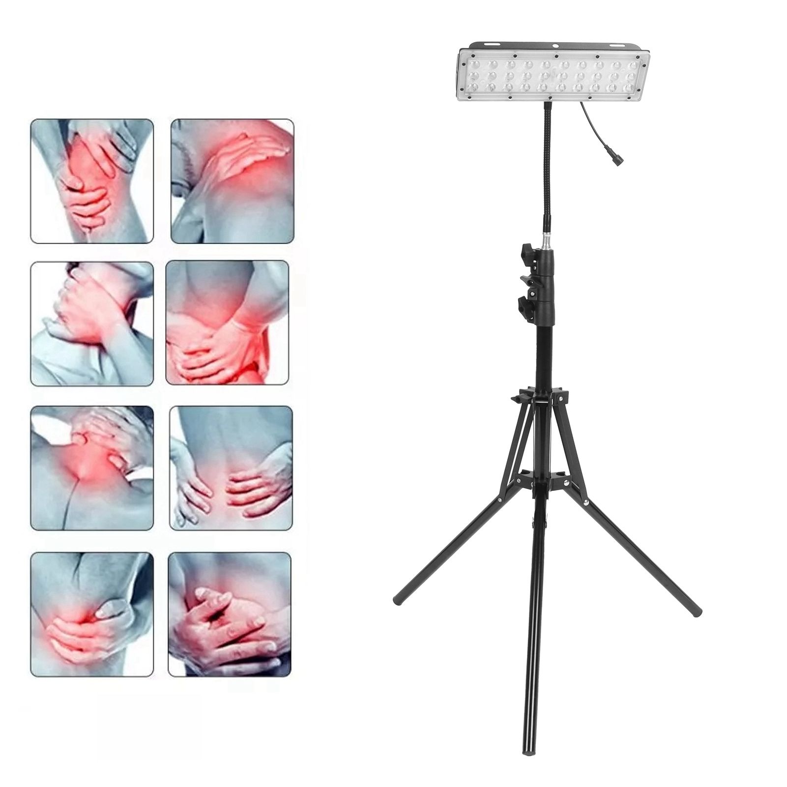 20W 660nm Physiotherapy Lamp Trigonal Bracket AntiAging Joint Pain Red Light view 12