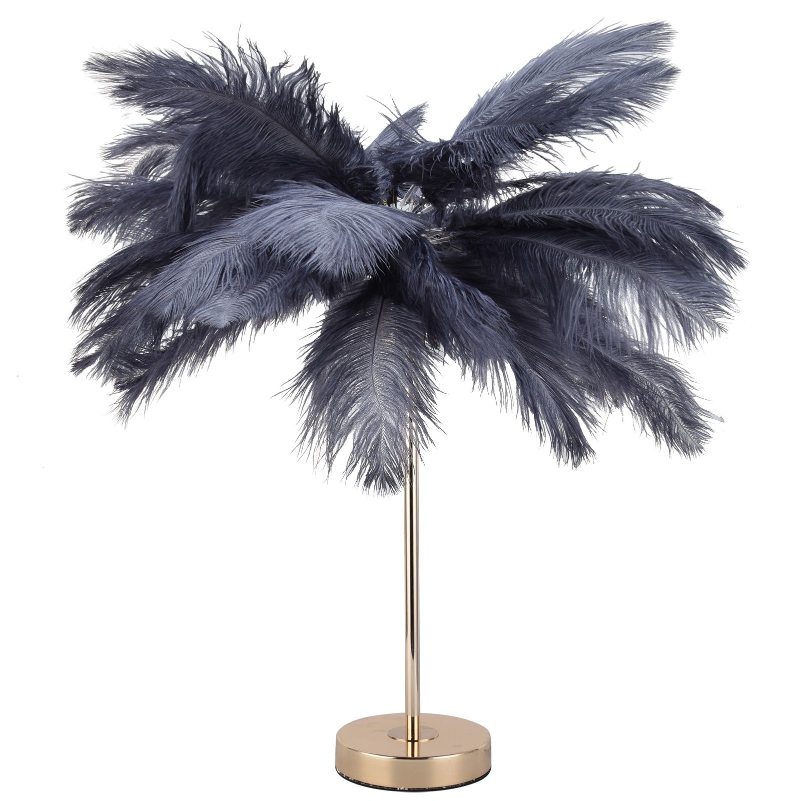 G4 Ostrich Feather Table Lamp Night Light Bedside Light Decoration Lamp for view 10