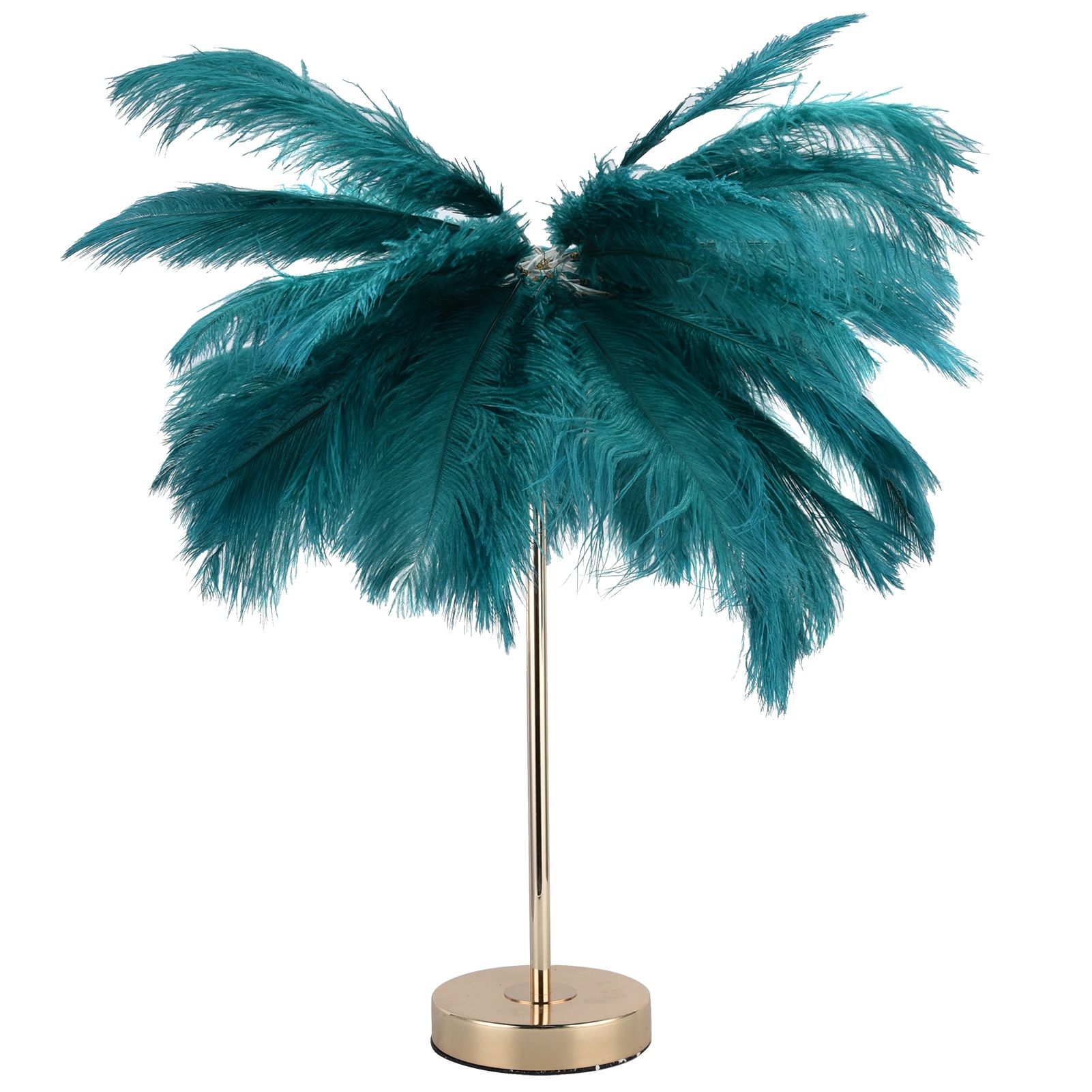 G4 Ostrich Feather Table Lamp Night Light Bedside Light Decoration Lamp for view 8