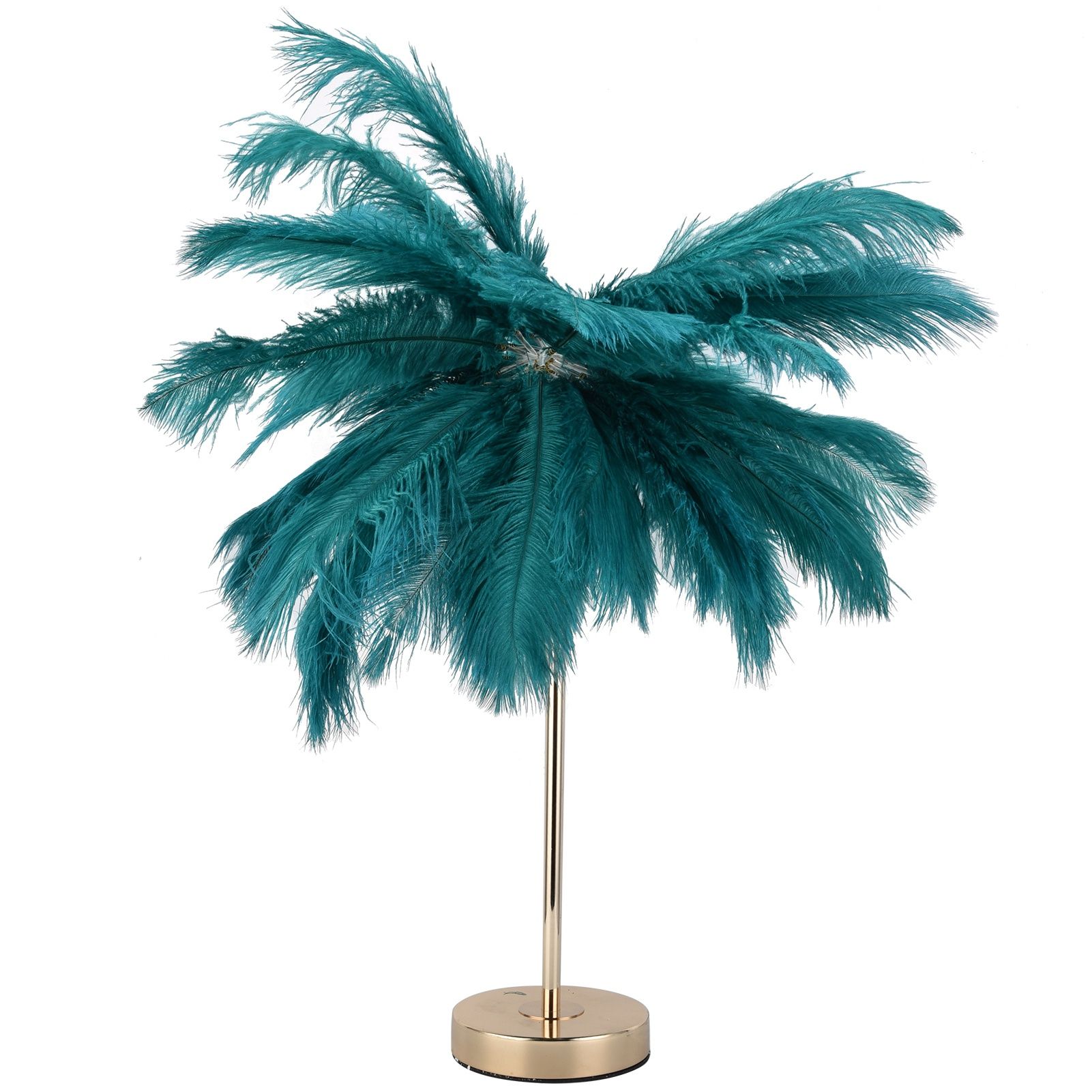 G4 Ostrich Feather Table Lamp Night Light Bedside Light Decoration Lamp for view 11