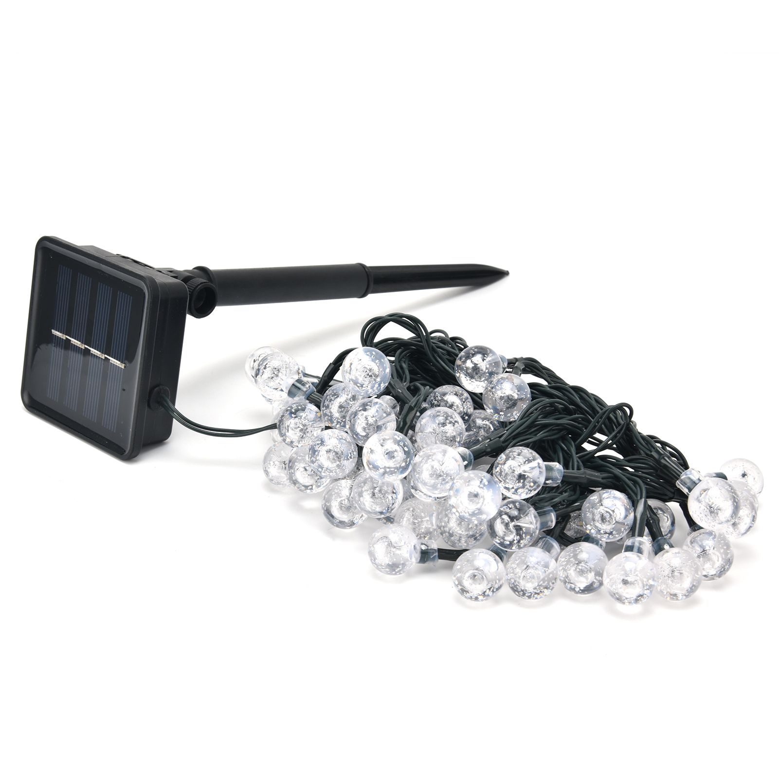 9.5m Solar String Lights 50LEDs Outdoor 8 Lighting Modes String Lamp for view 2