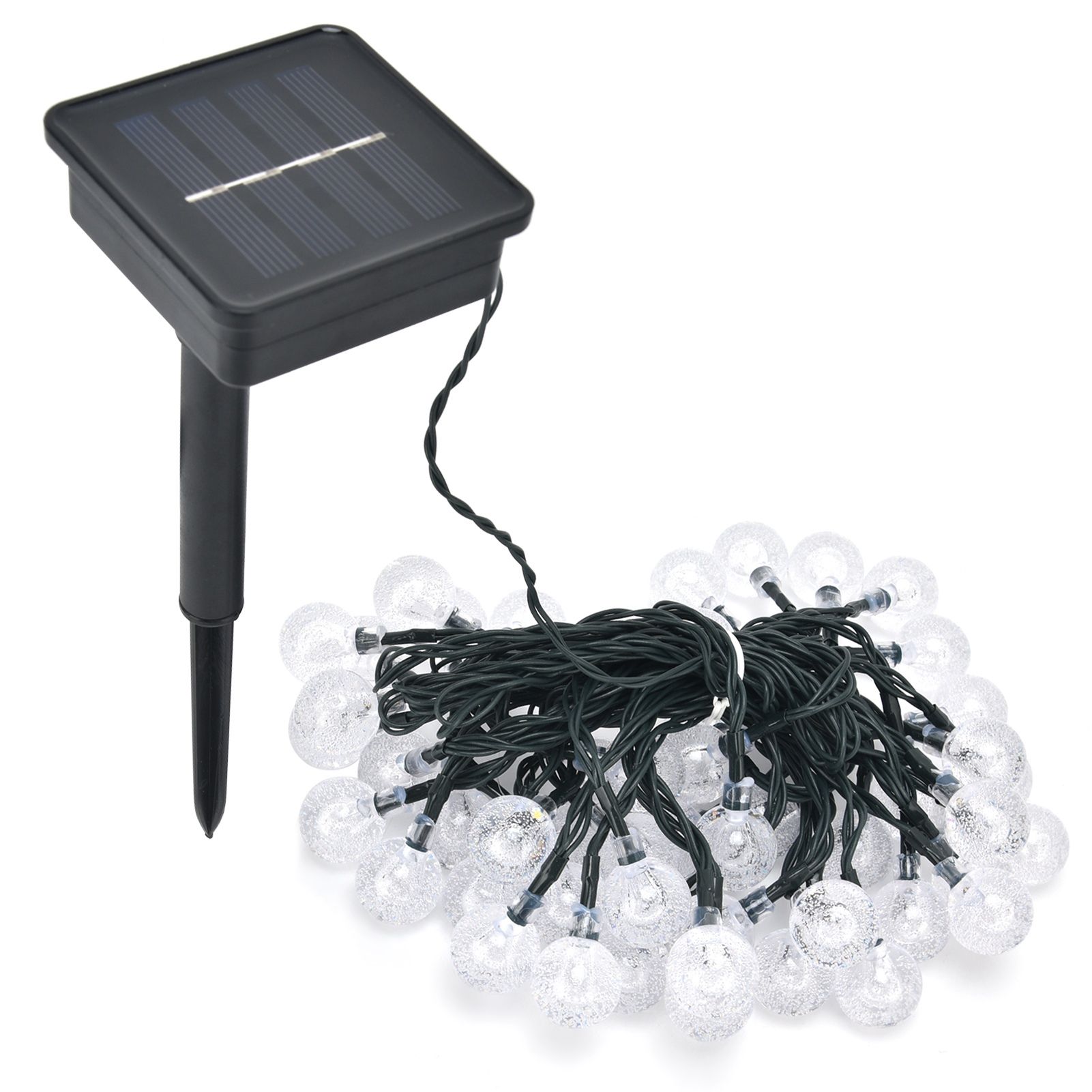 9.5m LED Solar String Light IP44 Waterproof String Lamp Warm Light with 8 view 3
