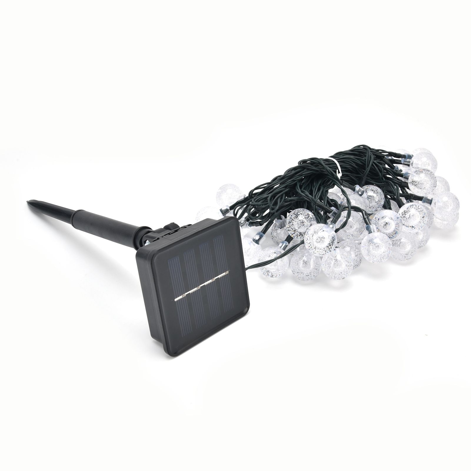 9.5m LED Solar String Light IP44 Waterproof String Lamp Warm Light with 8 view 9