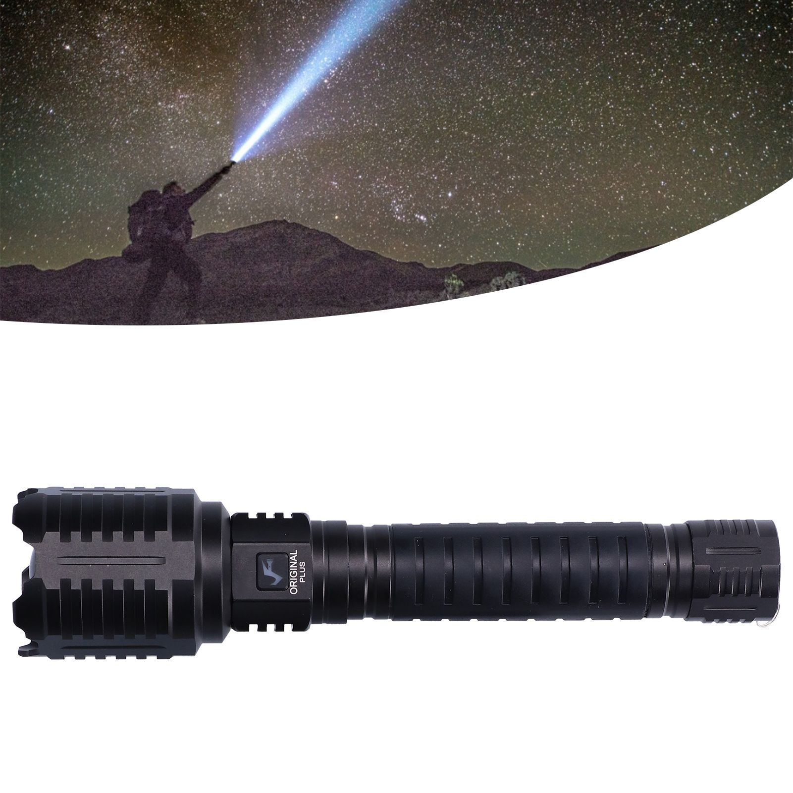 XHP160 Strong Light Flashlight Home 16Core LED USB Charging 8800LM LongRange view 11