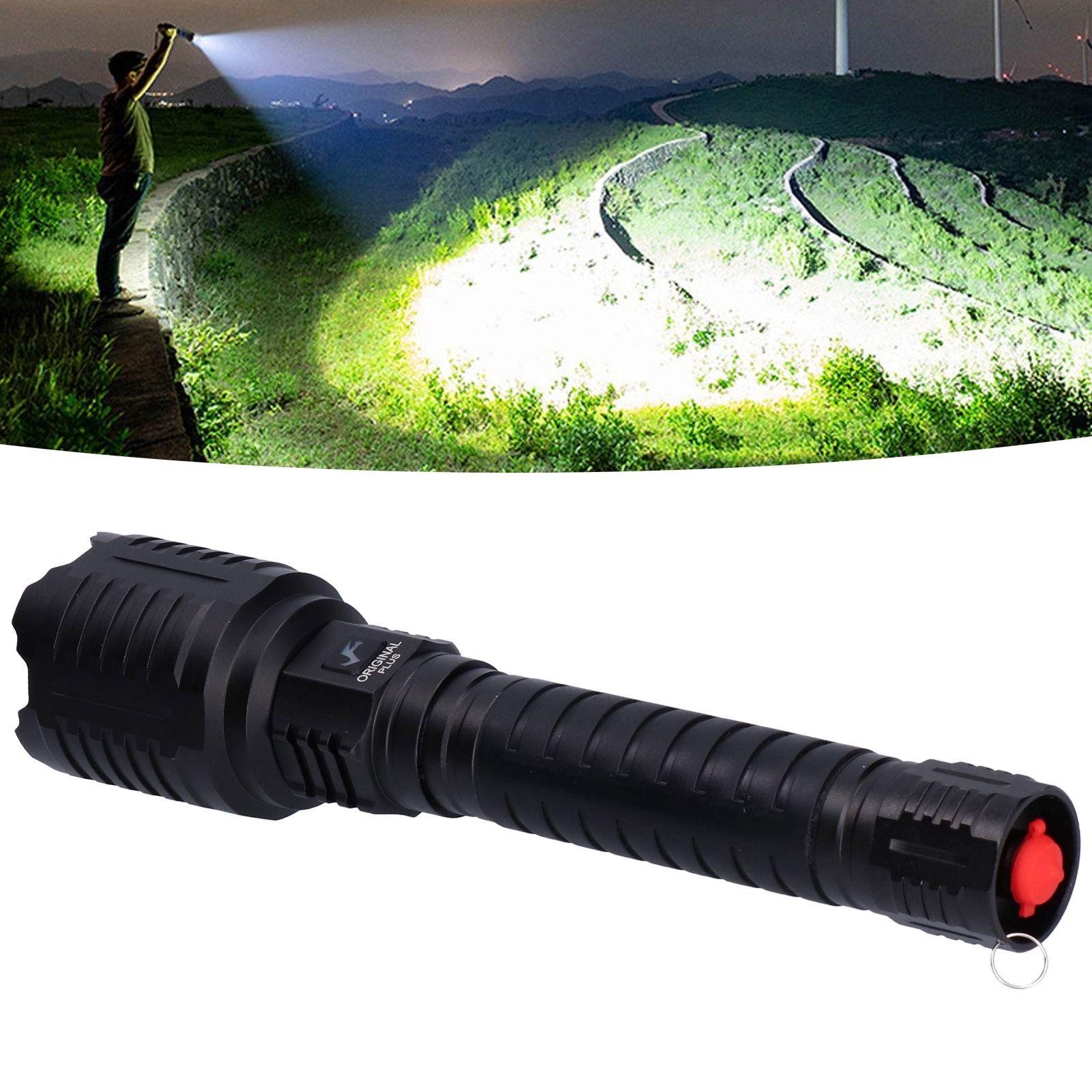 XHP160 Strong Light Flashlight Home 16Core LED USB Charging 8800LM LongRange view 12