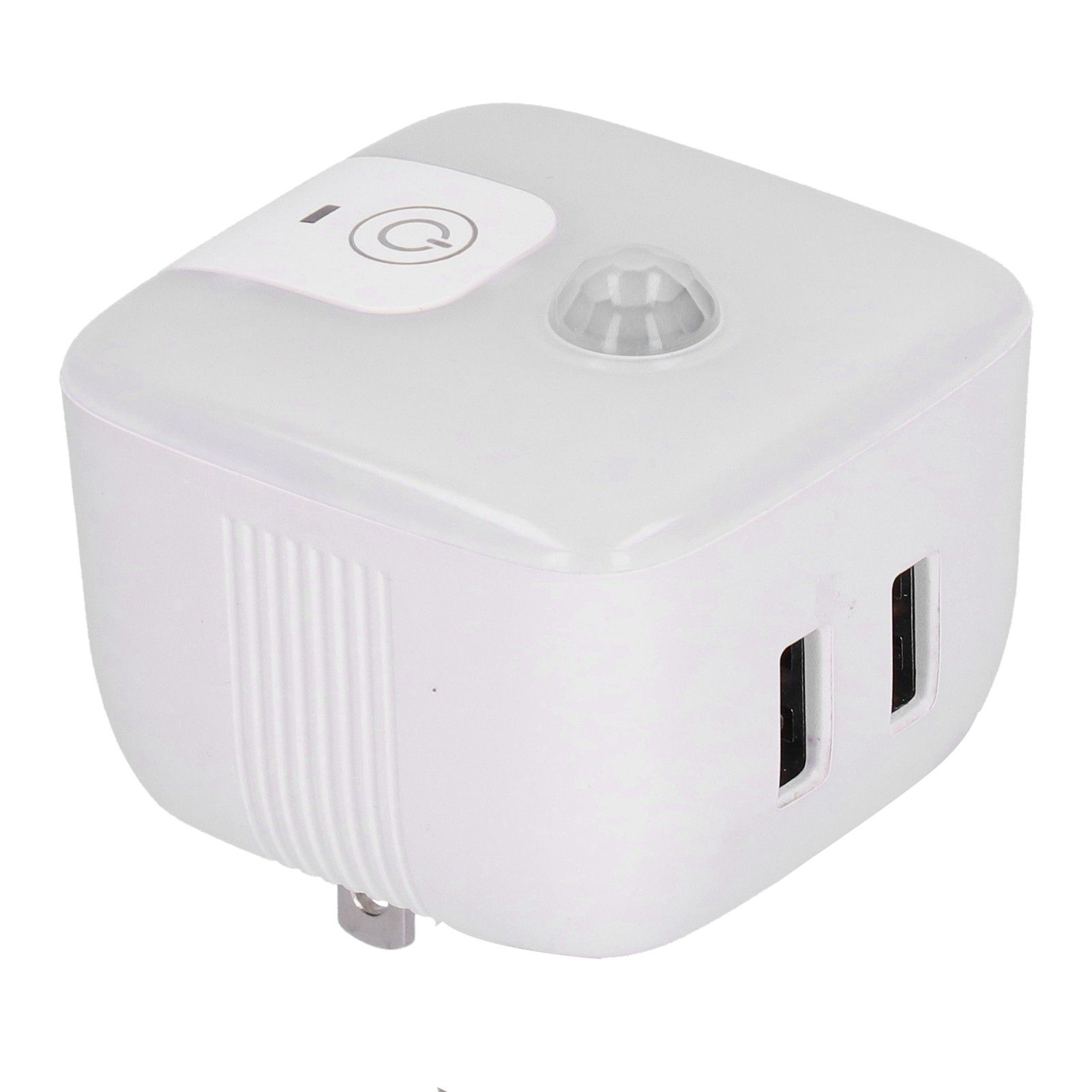 Plugin Night Light Body Induction Lamp with Dual 5V/2.4A USB Ports for Bedroom view 2