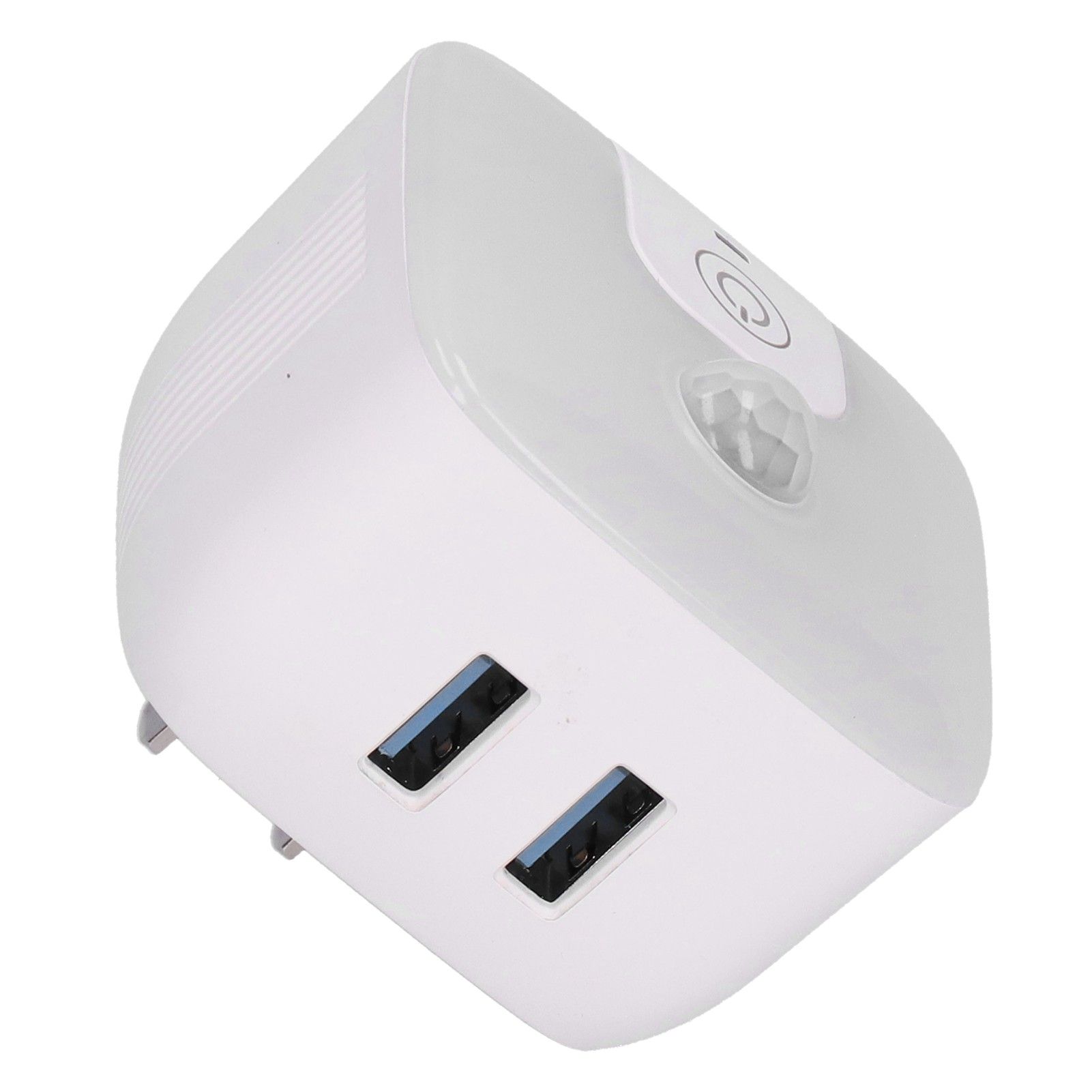 Plugin Night Light Body Induction Lamp with Dual 5V/2.4A USB Ports for Bedroom view 4