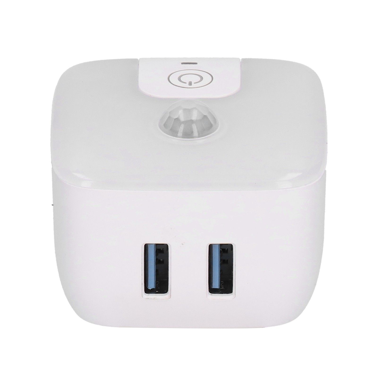 Plugin Night Light Body Induction Lamp with Dual 5V/2.4A USB Ports for Bedroom view 5