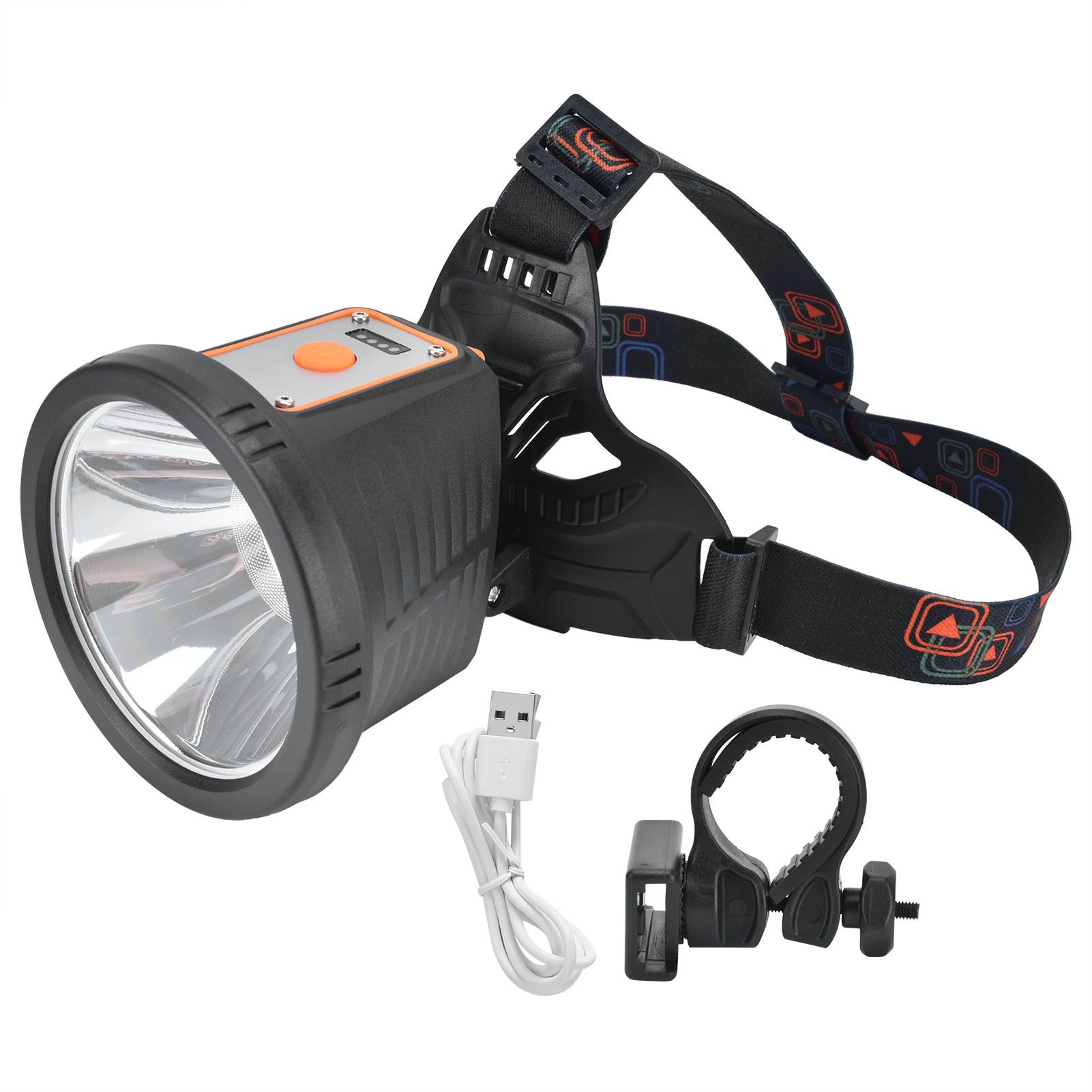 P50 Strong Headlight 2000LM Multi‑Function Waterproof USB Charging LED view 2