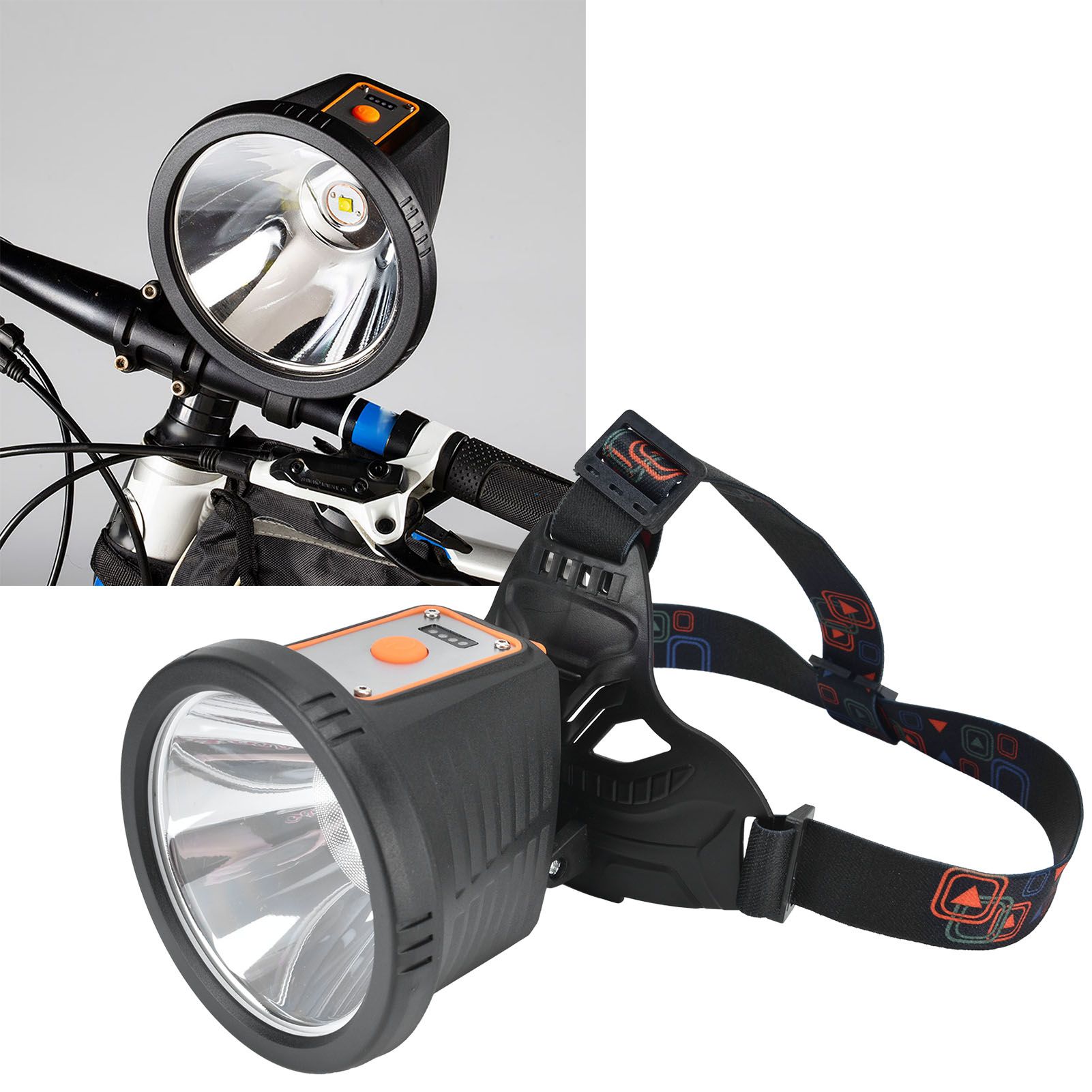 P50 Strong Headlight 2000LM Multi‑Function Waterproof USB Charging LED view 12