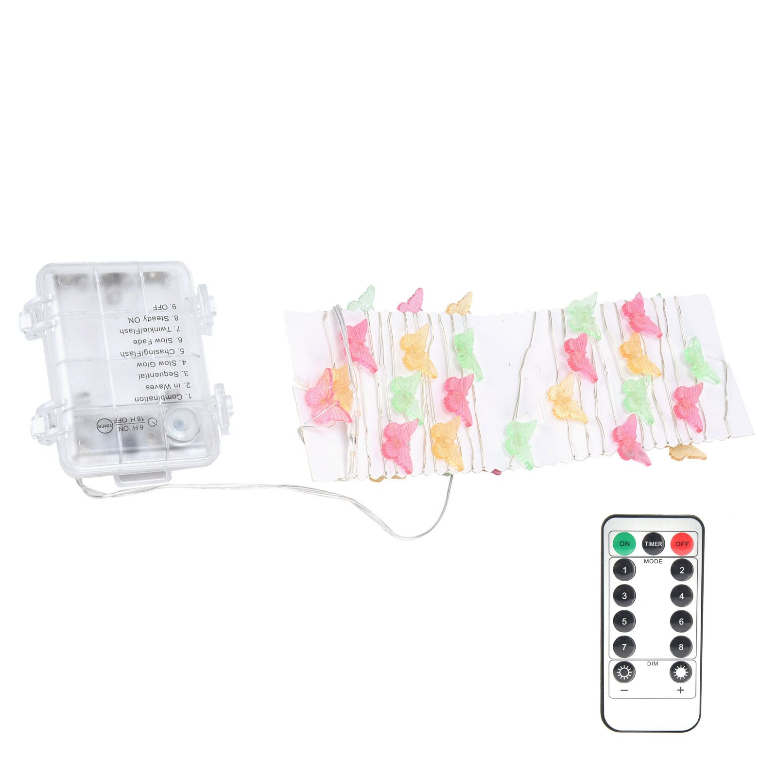 3m/9.8ft 40LEDs Copper Wire Light String 3‑colored Butterfly Shaped String view 10