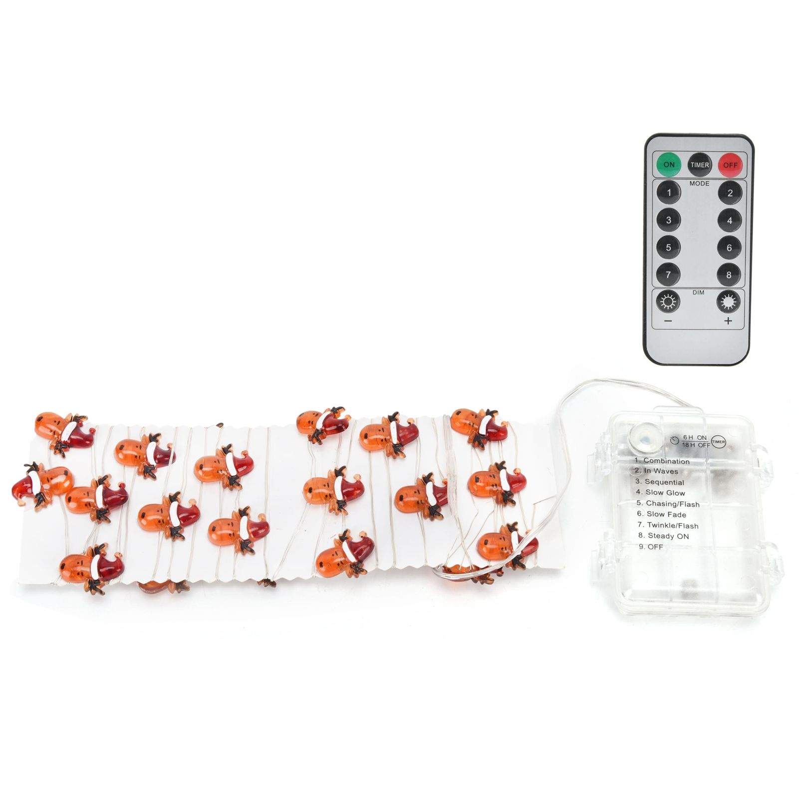 String Lights 8 Lighting Modes 3Meters 30LEDs Warm White Light Source Battery view 2