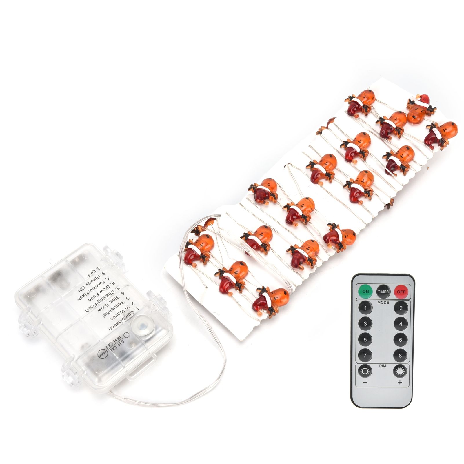 String Lights 8 Lighting Modes 3Meters 30LEDs Warm White Light Source Battery view 3