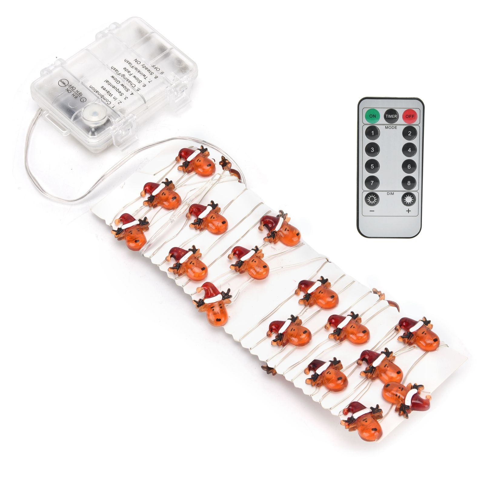 String Lights 8 Lighting Modes 3Meters 30LEDs Warm White Light Source Battery view 4