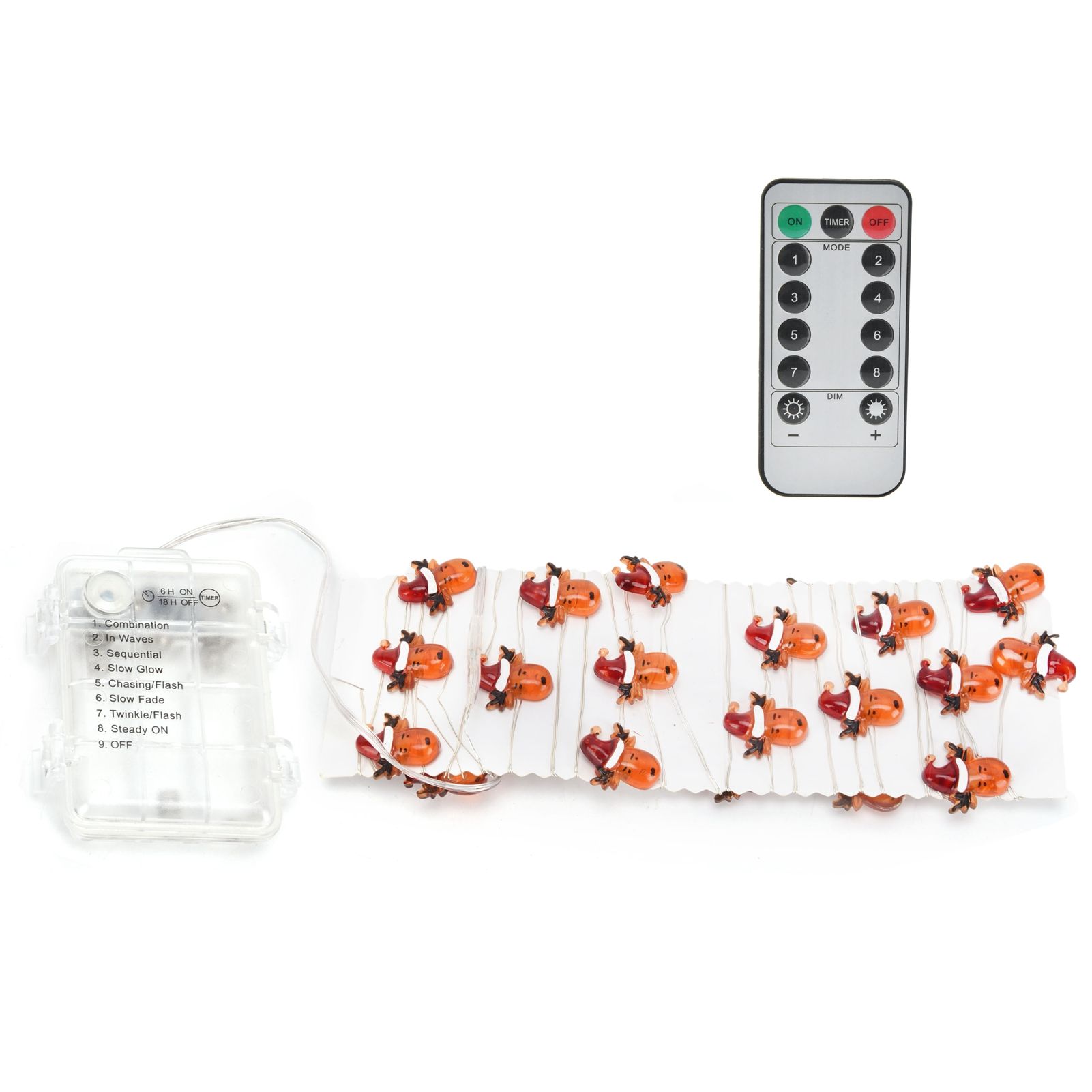 String Lights 8 Lighting Modes 3Meters 30LEDs Warm White Light Source Battery view 7