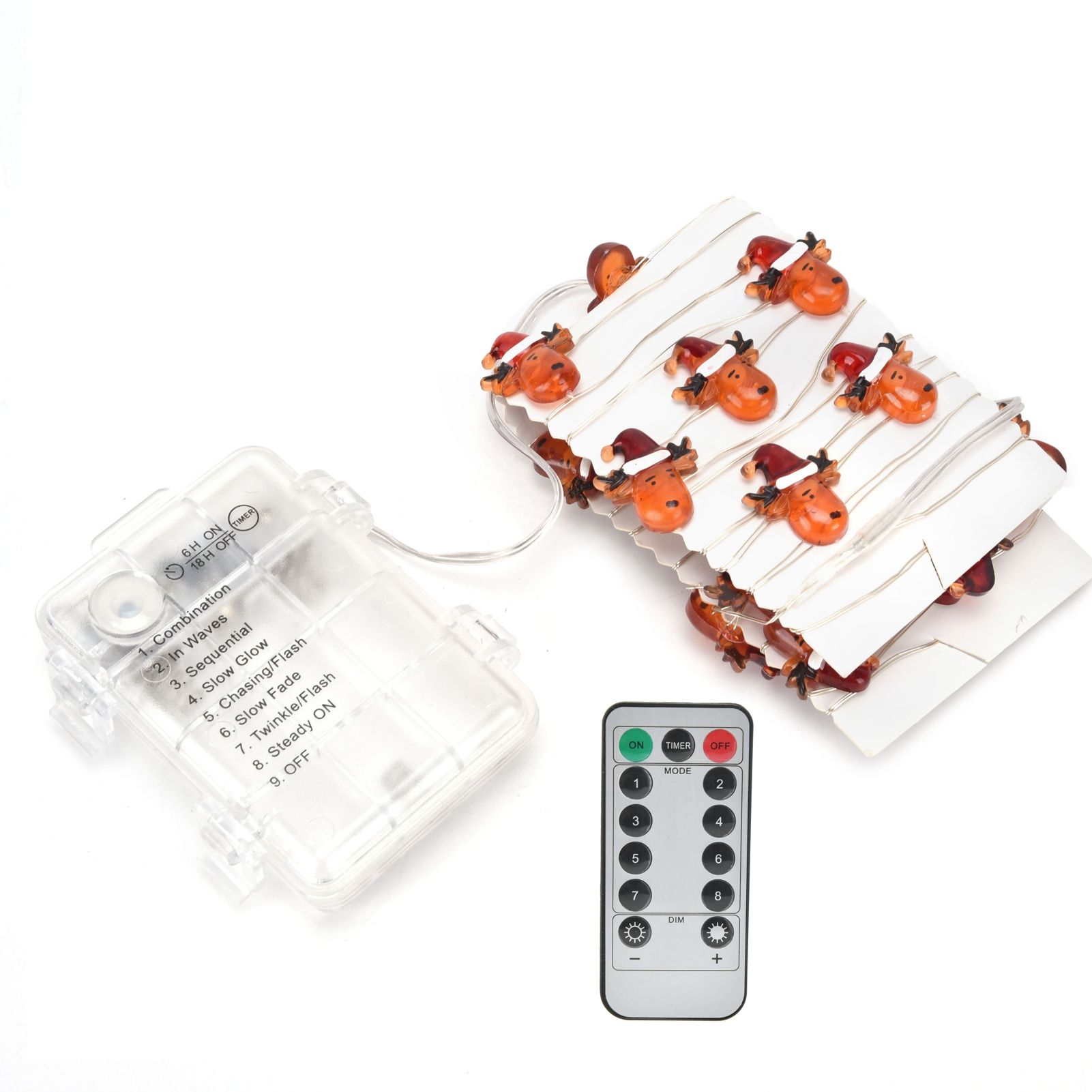 String Lights 8 Lighting Modes 3Meters 30LEDs Warm White Light Source Battery view 8