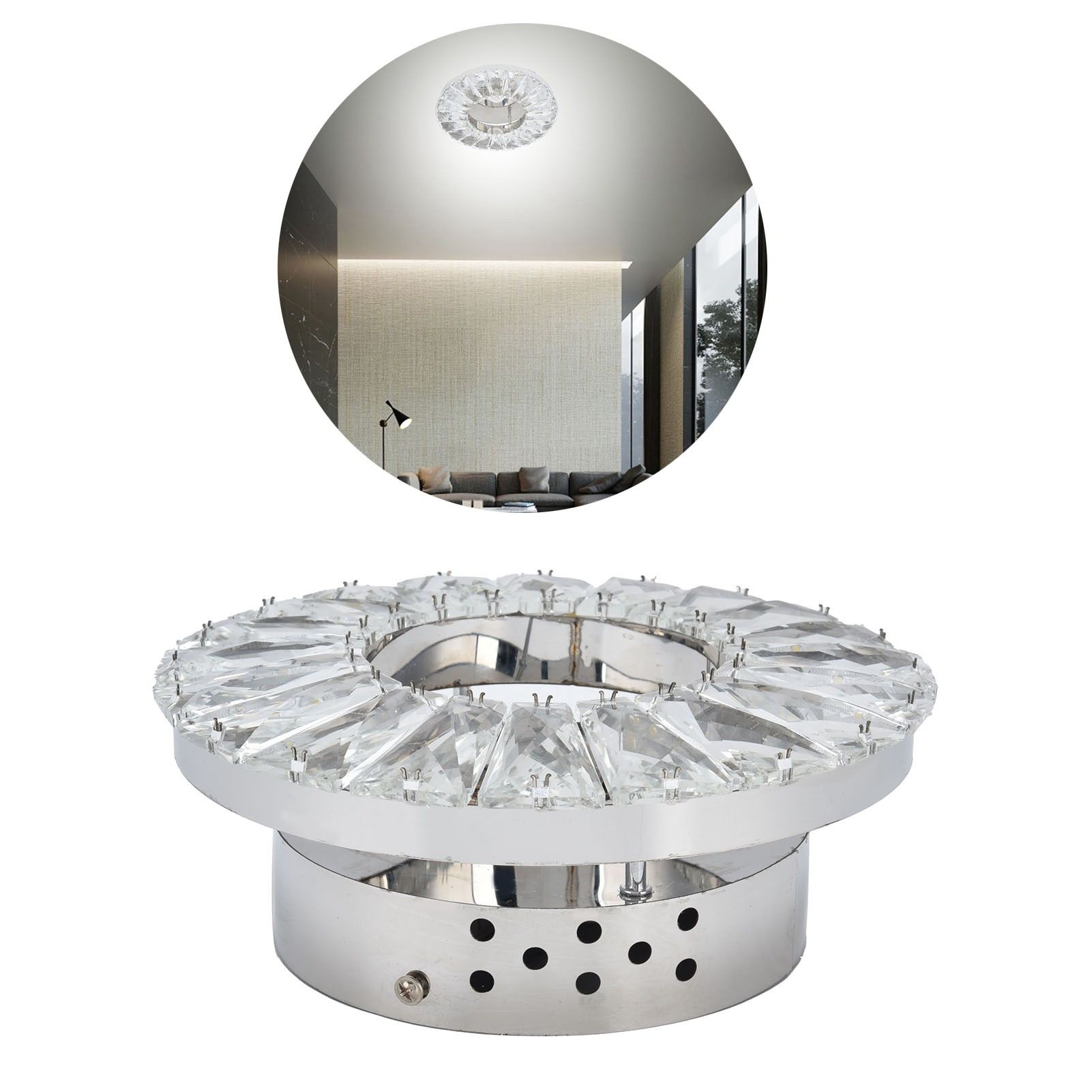LED Crystal Wall Lamp 85‑265V 2000LM Human Body Induction Wall Lamp for Aisle view 11