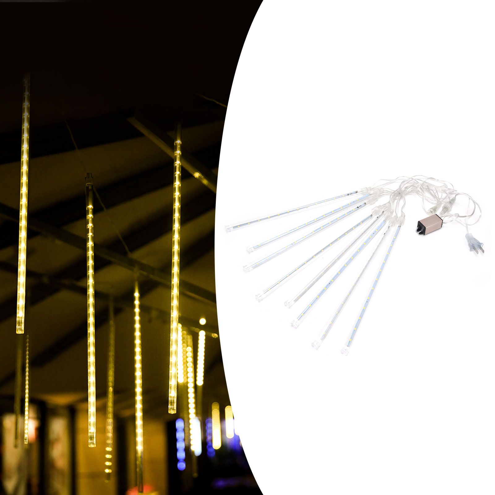 Meteor Shower Light LED Waterproof DoubleSided Patch 30cm 24LED Yard Strip view 12