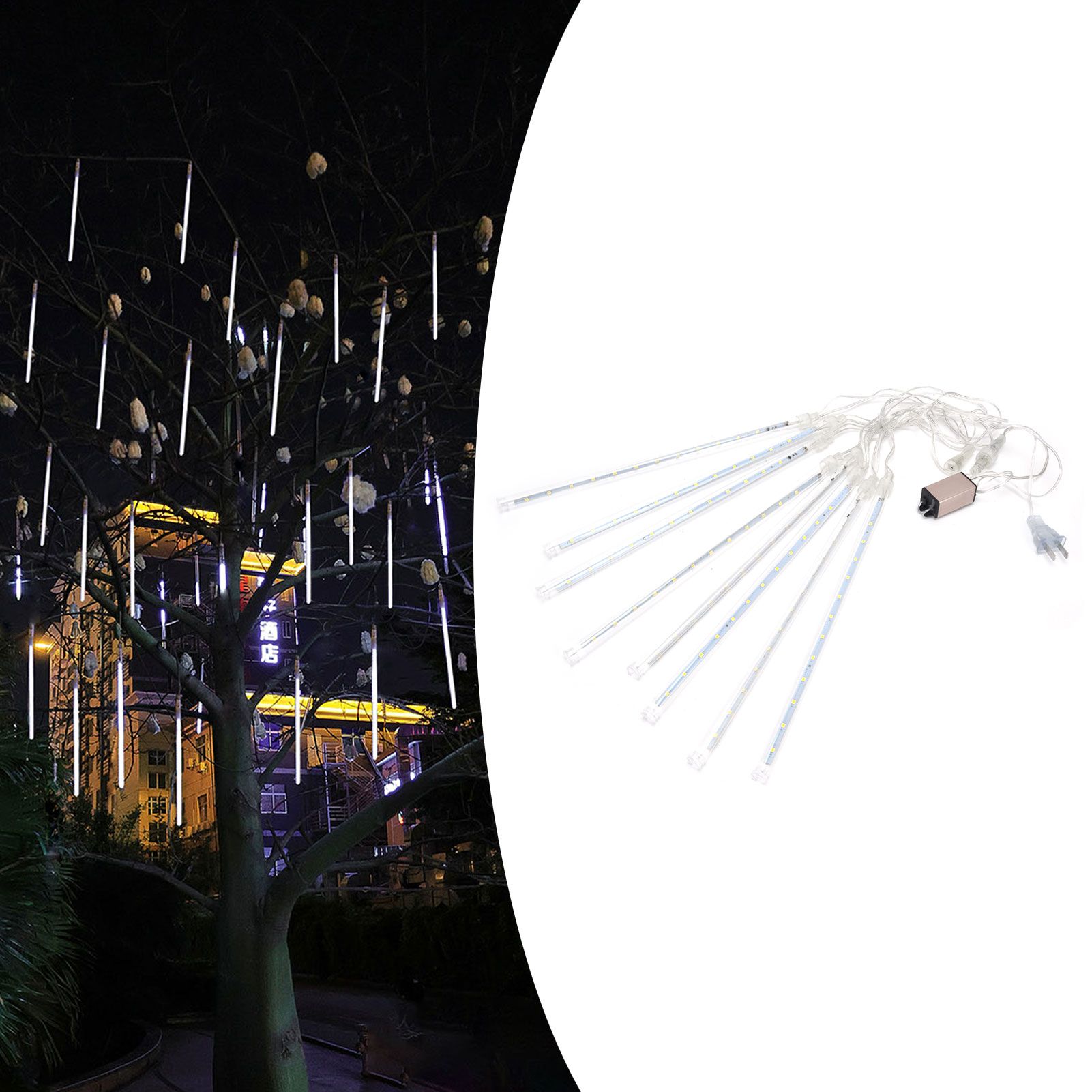 Meteor Shower Light LED Waterproof DoubleSided Patch 30cm 24LED Yard Strip view 12