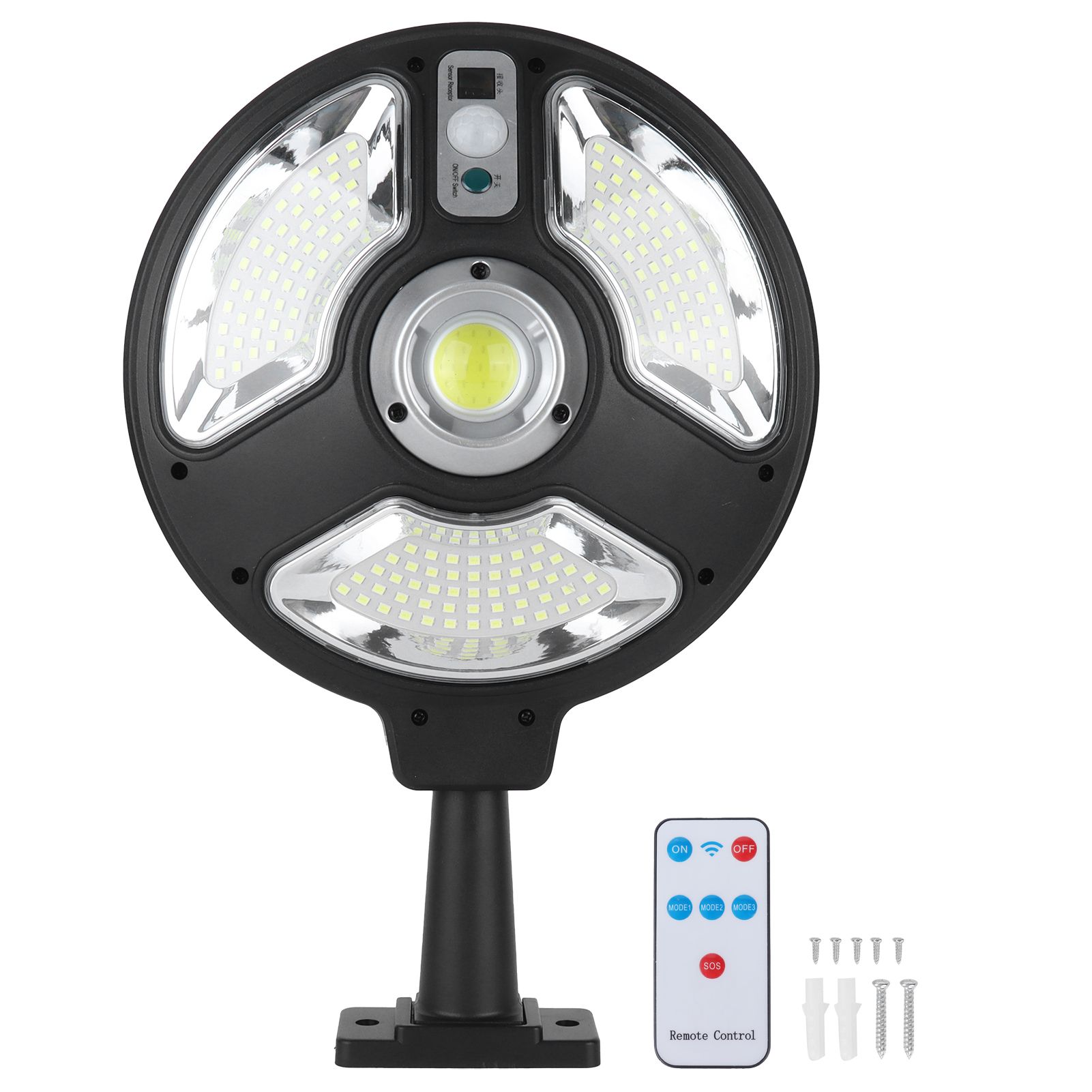 Waterproof Solar Wall Light LED Human Body Induction Light with Remote Control view 2