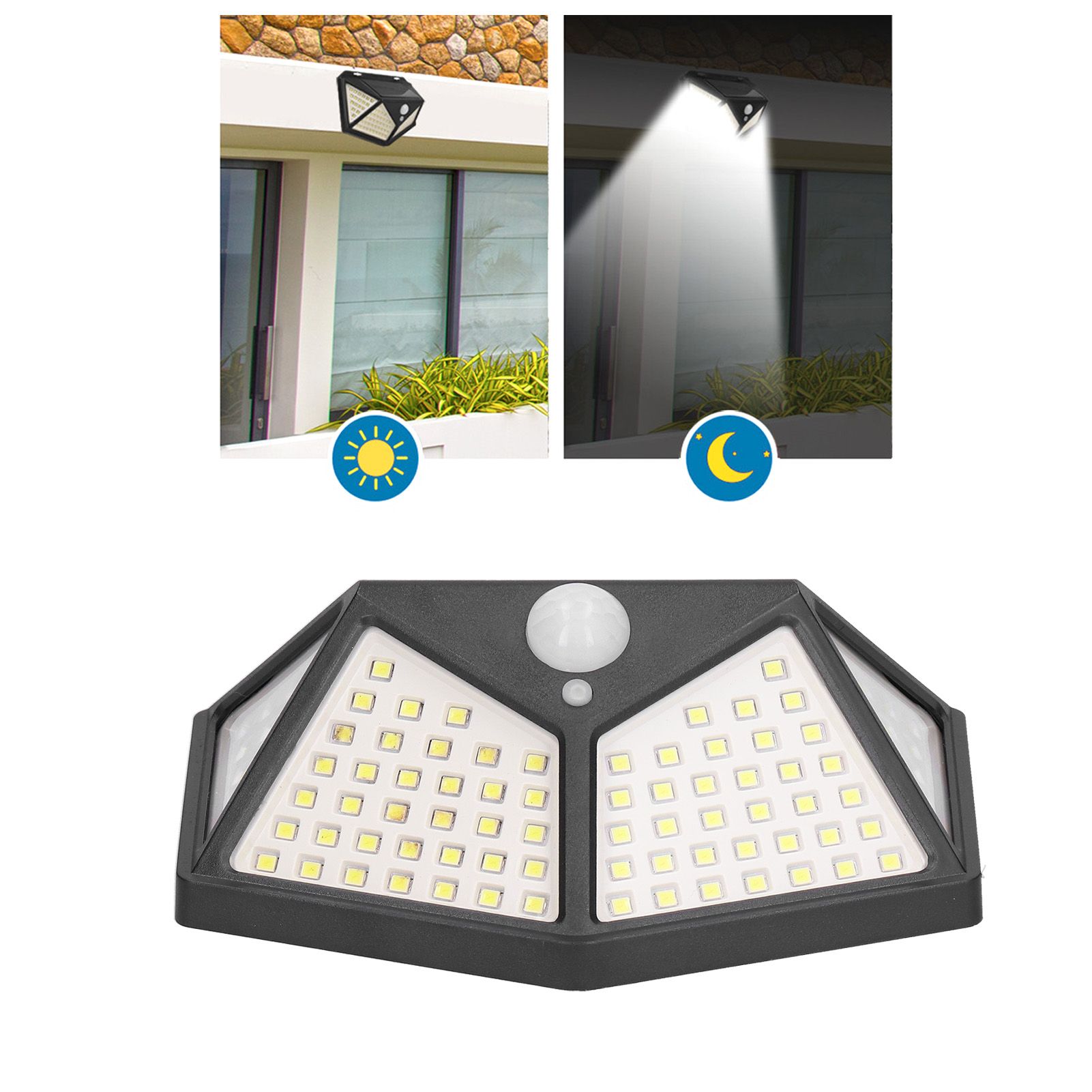 Solar Lights IPX65 Waterproof 3 Lighting Modes Human Body Induction Solar Wall view 12