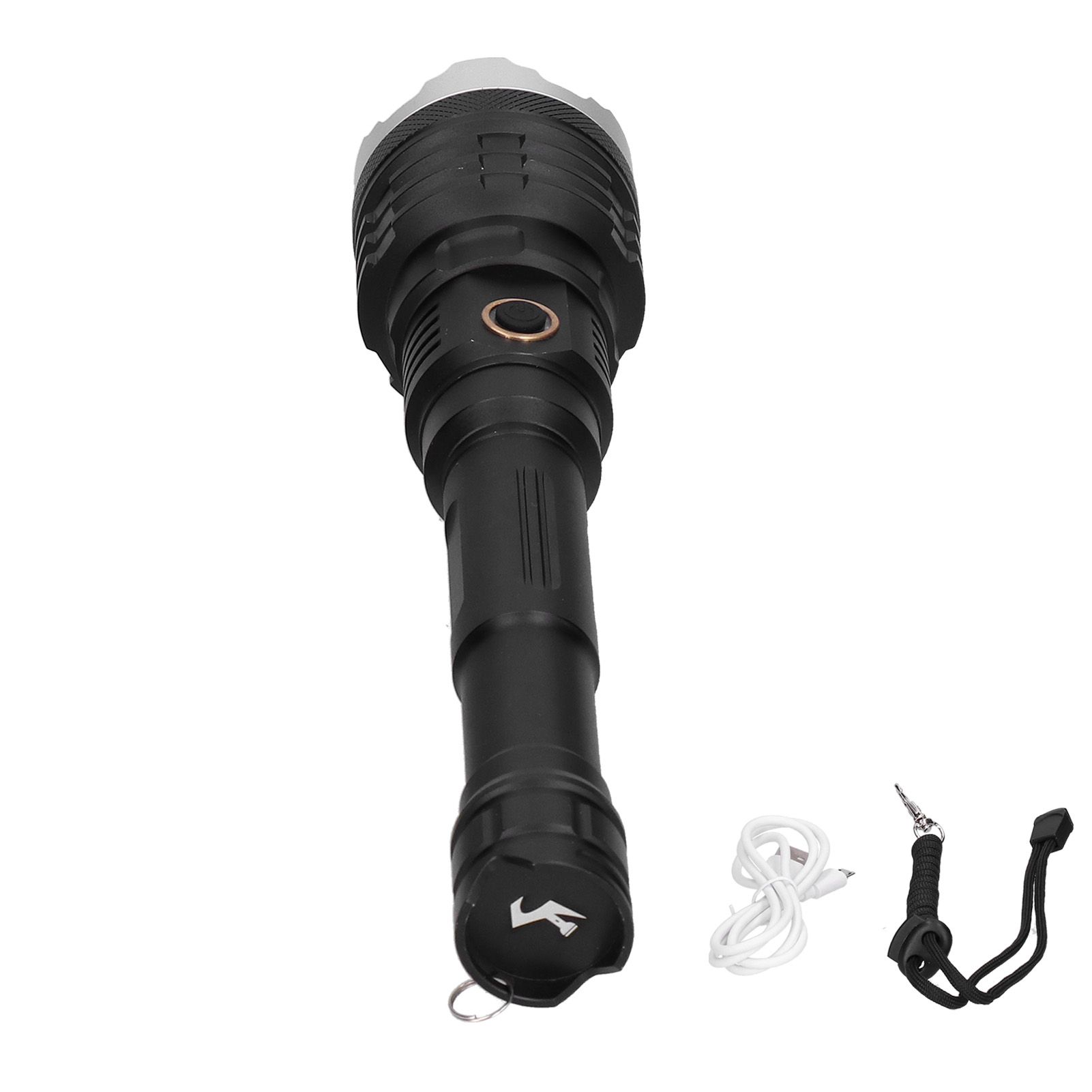Strong Brightness LED Flashlight 5-Gear Zoom Emergency Flashlight for Outdoor