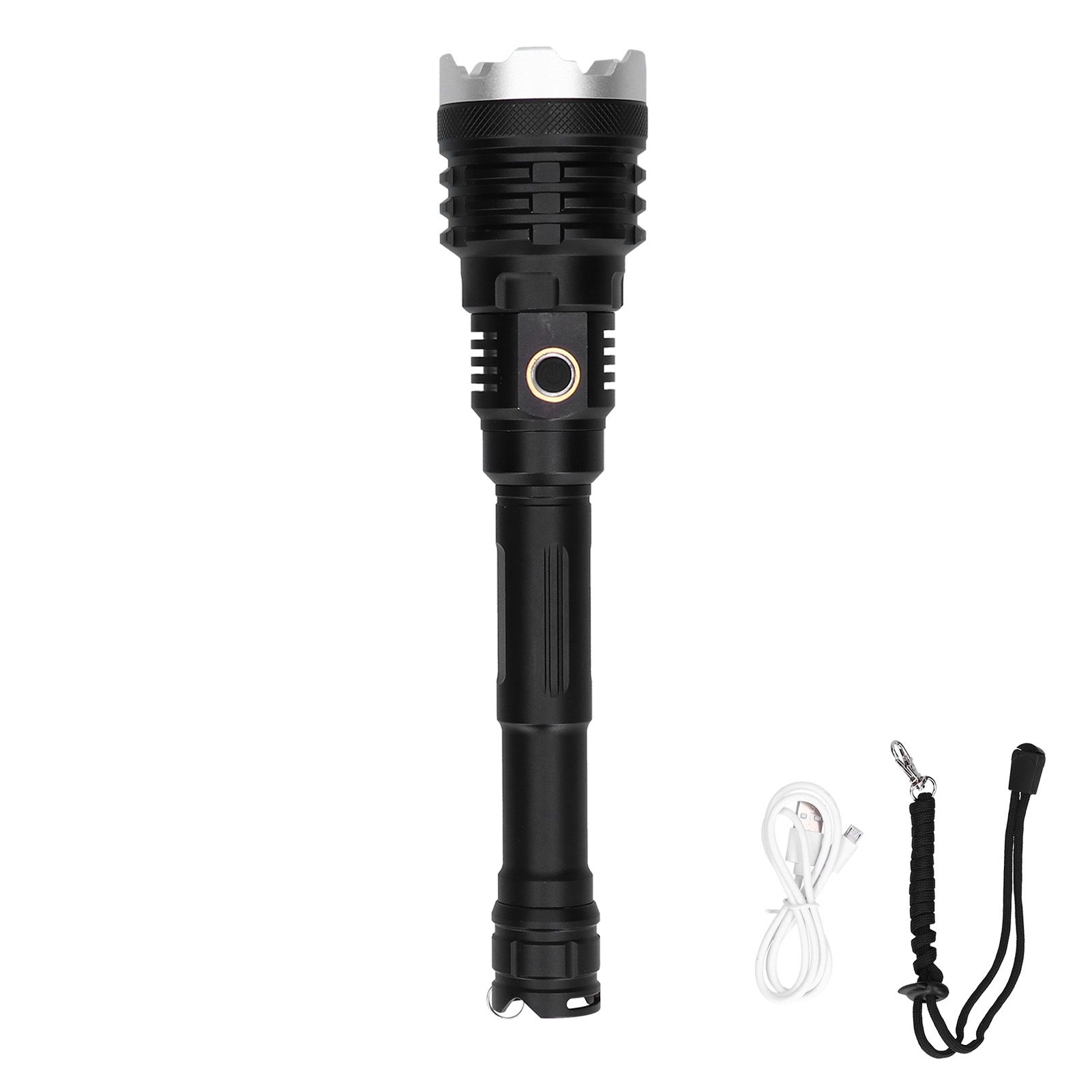 Strong Brightness LED Flashlight 5-Gear Zoom Emergency Flashlight for Outdoor view 2