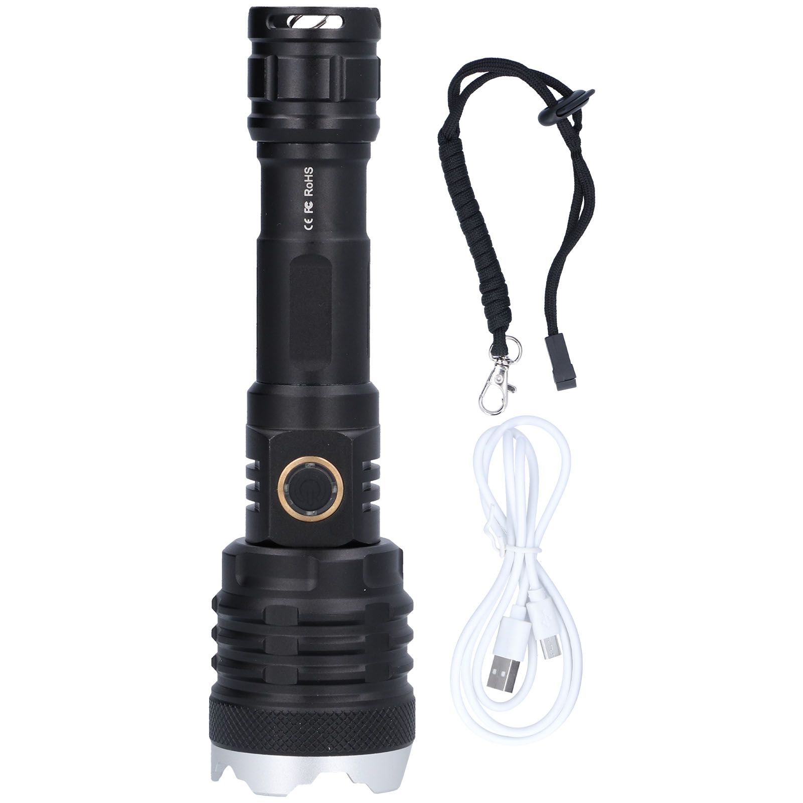 LED Flashlight 5‑Gear 20000LM Waterproof Zoom Emergency Light for Home Hiking view 2
