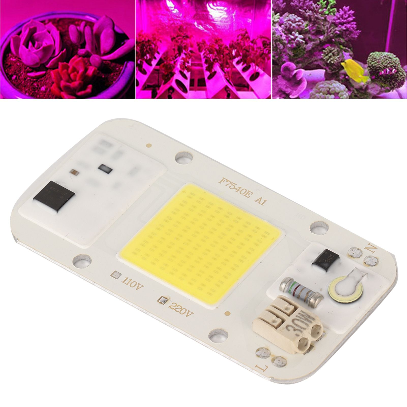 220V High Pressure Free Drive Light Source 30W LED Chip Integrated Lamp Bead view 11