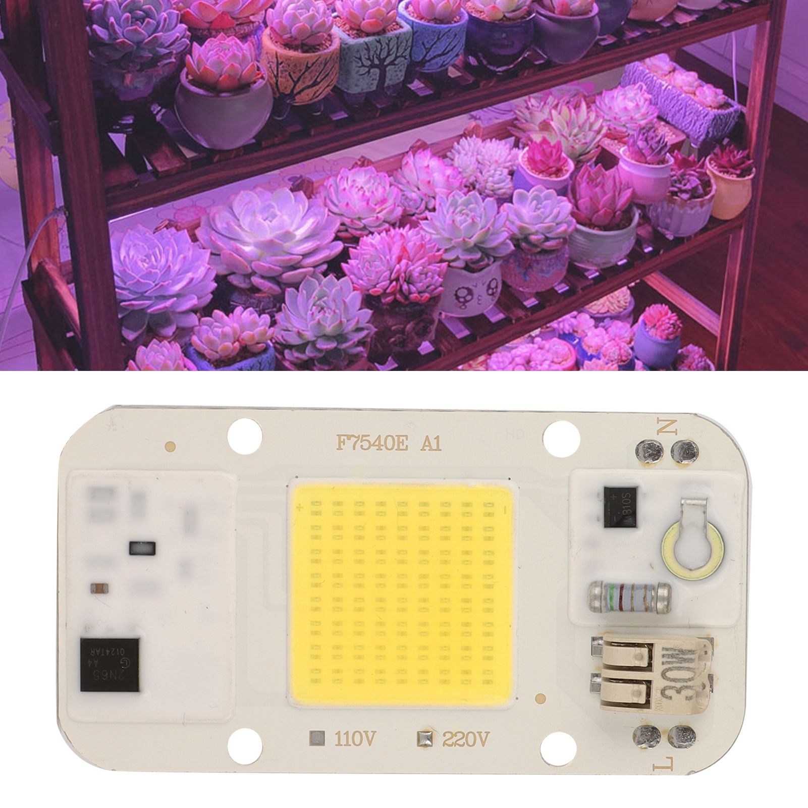 220V High Pressure Free Drive Light Source 30W LED Chip Integrated Lamp Bead view 12