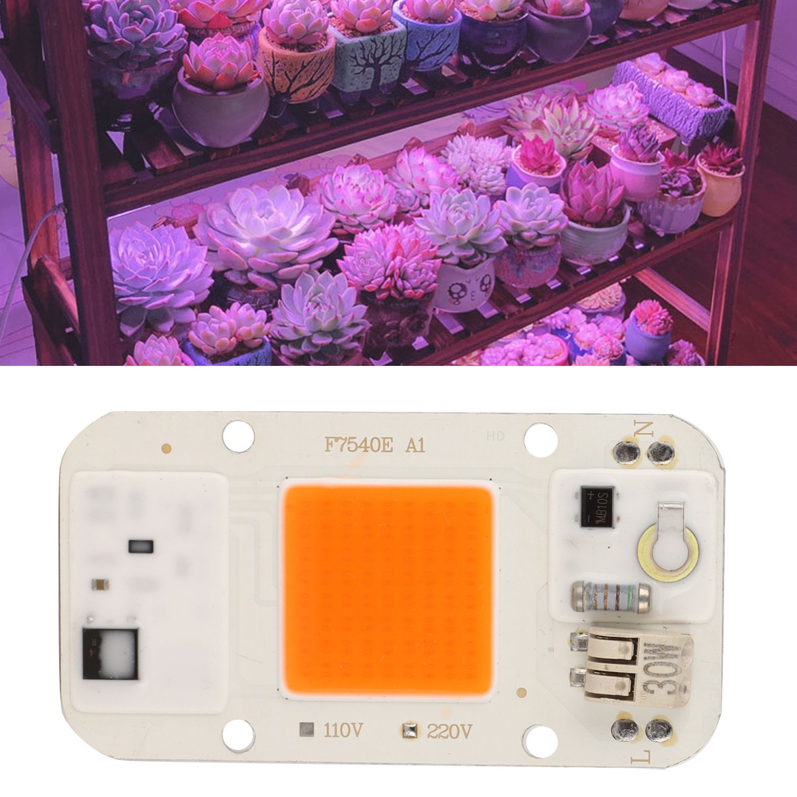 220V High Pressure Free Drive Light Source 30W LED Chip Integrated Lamp Bead view 11