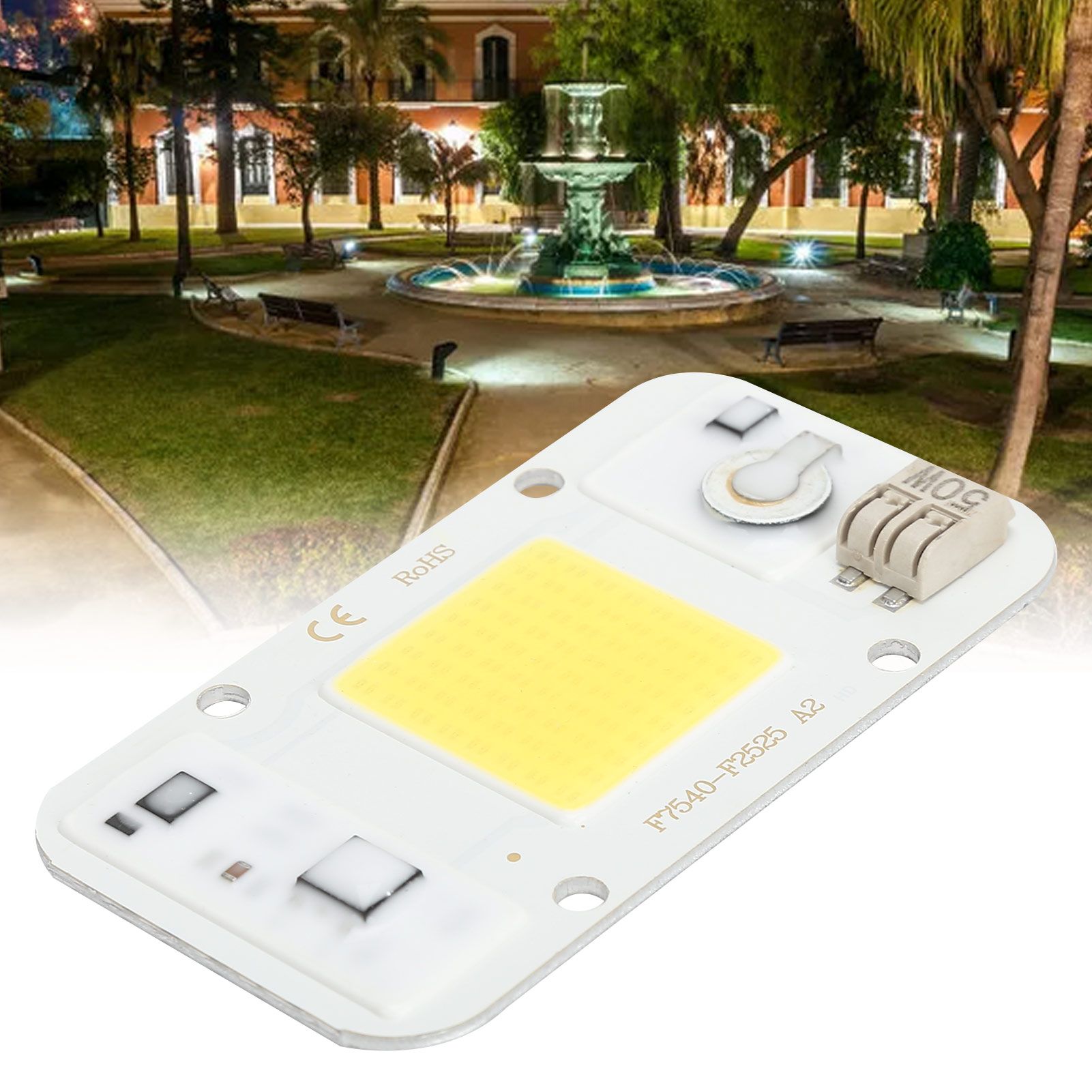 220V High Voltage DriveFree Light Source 50W LED Chip LED Integrated Lamp Bead view 11