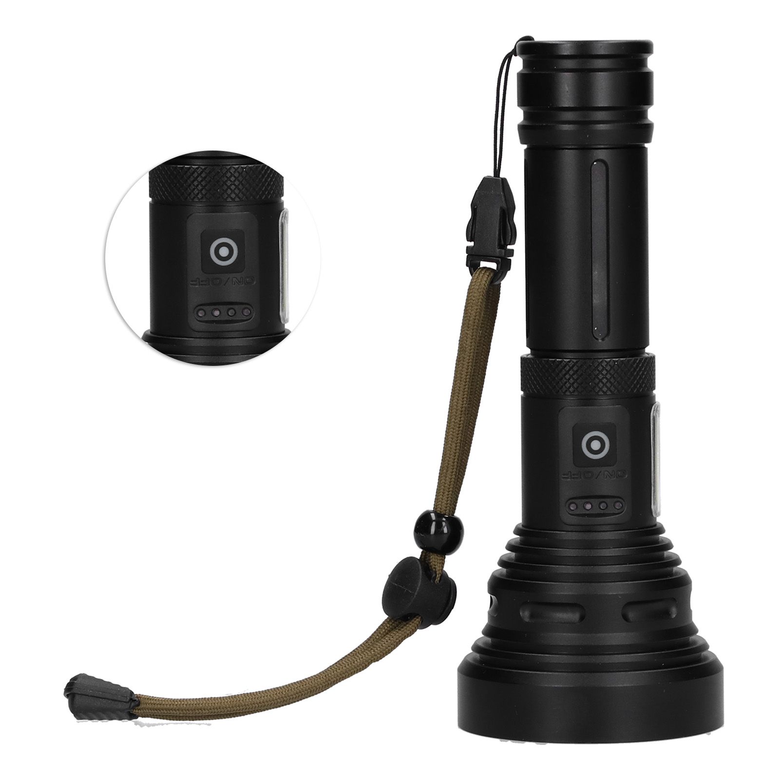 Multi‑Function Flashlight USB Charging 1500 Meters Long‑Range LED Special view 3