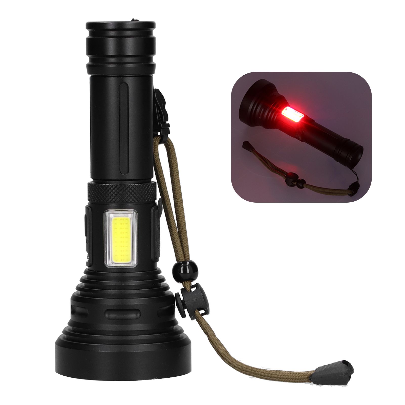 Multi‑Function Flashlight USB Charging 1500 Meters Long‑Range LED Special view 4