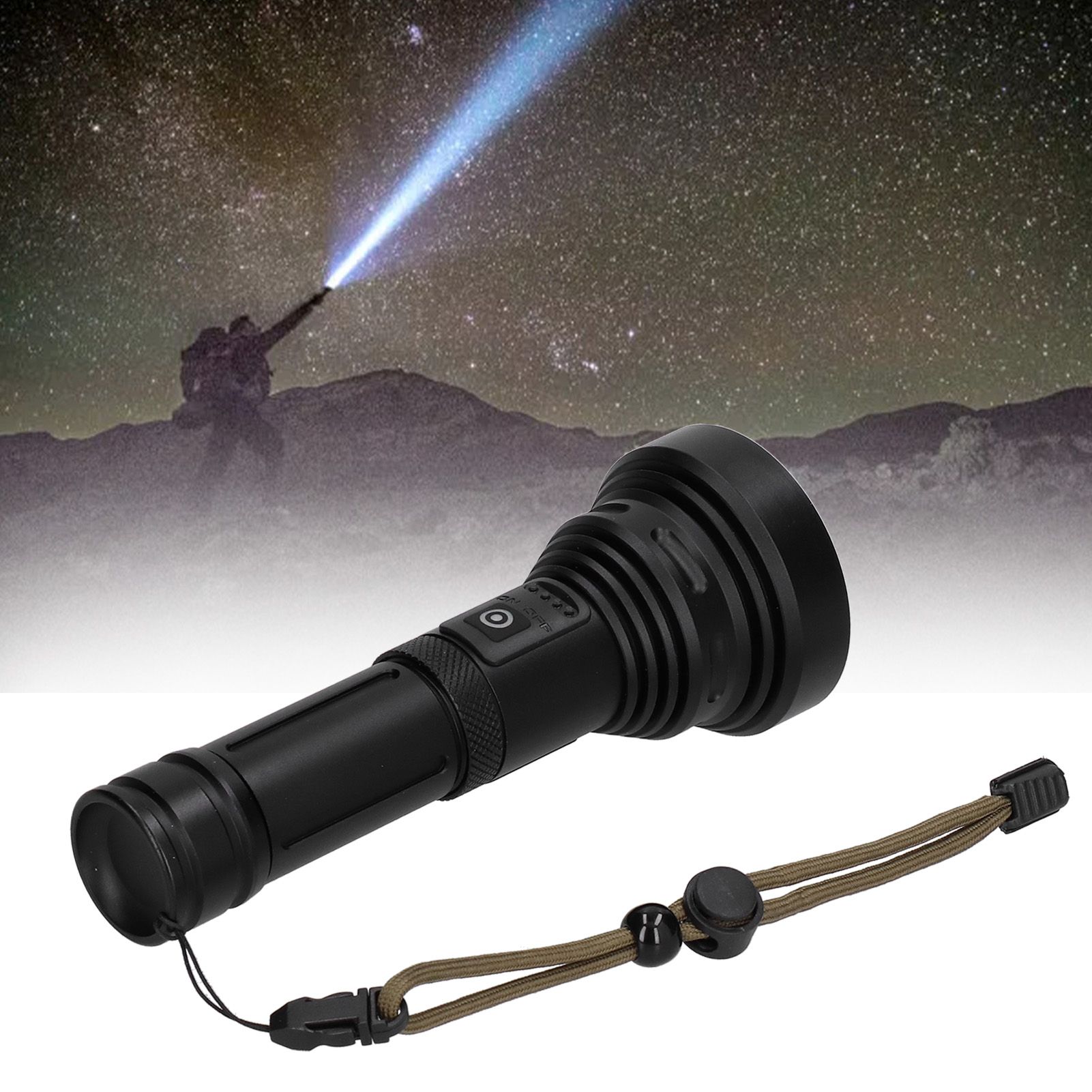 Multi‑Function Flashlight USB Charging 1500 Meters Long‑Range LED Special view 12