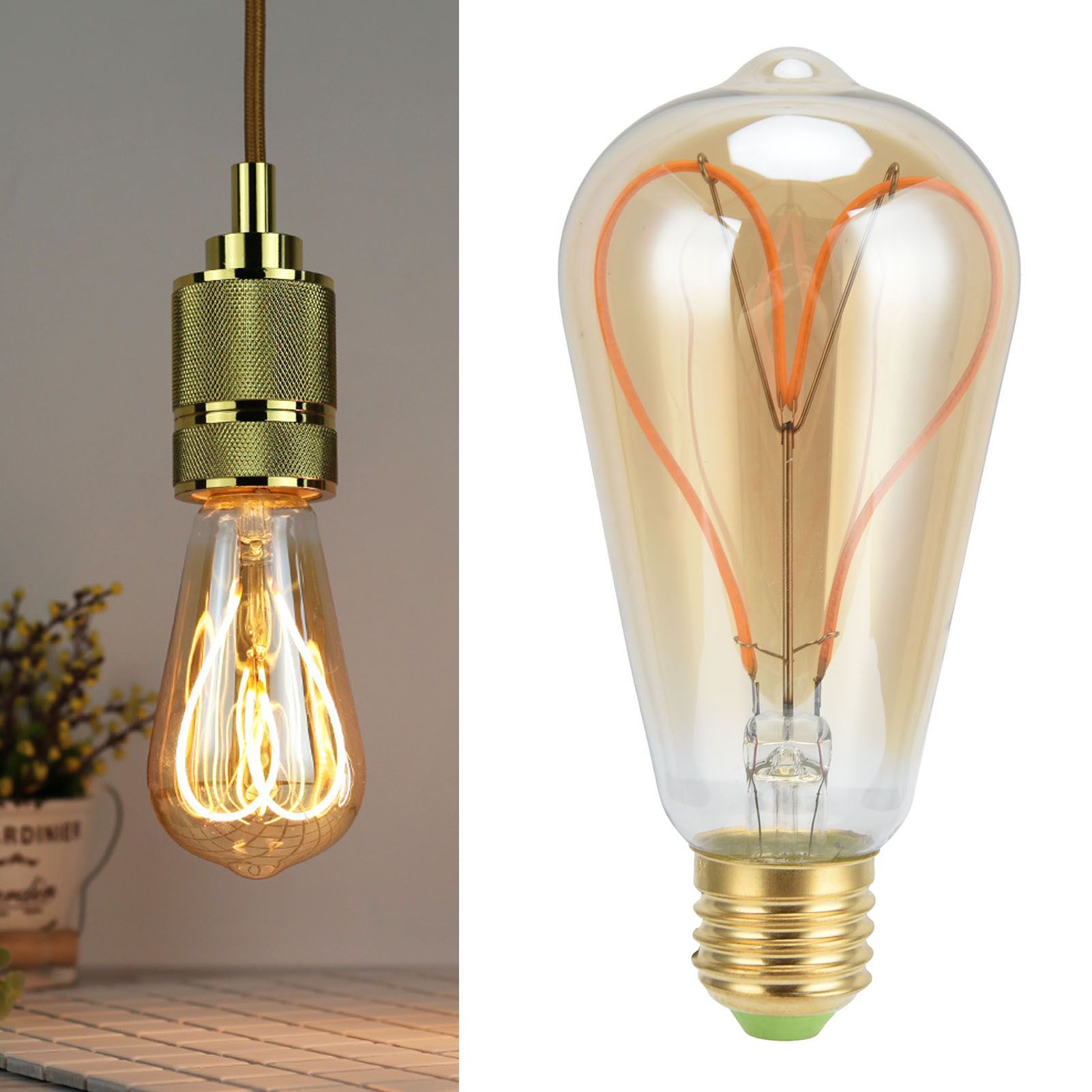 Vintage Light Bulb E27 4W High Light Transmittance Flexible Spiral Filament view 11