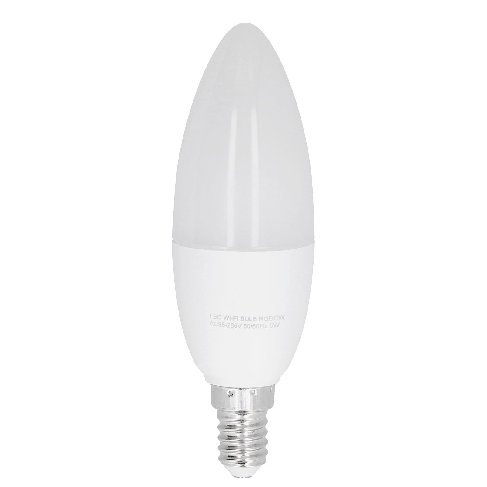 E14 Light Bulb 5W RGB Candle Lamp Bulb Support WIFI APP Control AC85265V 50Hz 60Hz view 2