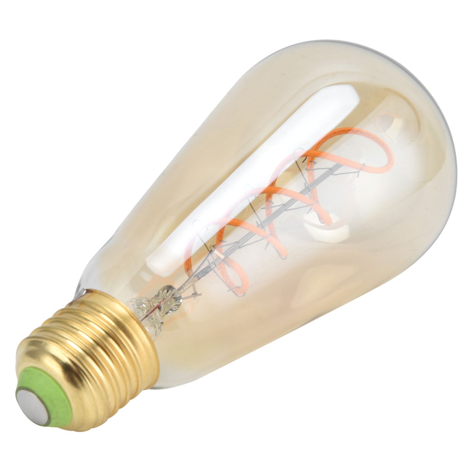 ST64 Lamp Bulb E27 4W Vintage DoubleSpiral Dimmable Filament Bulb 220V Warm view 4