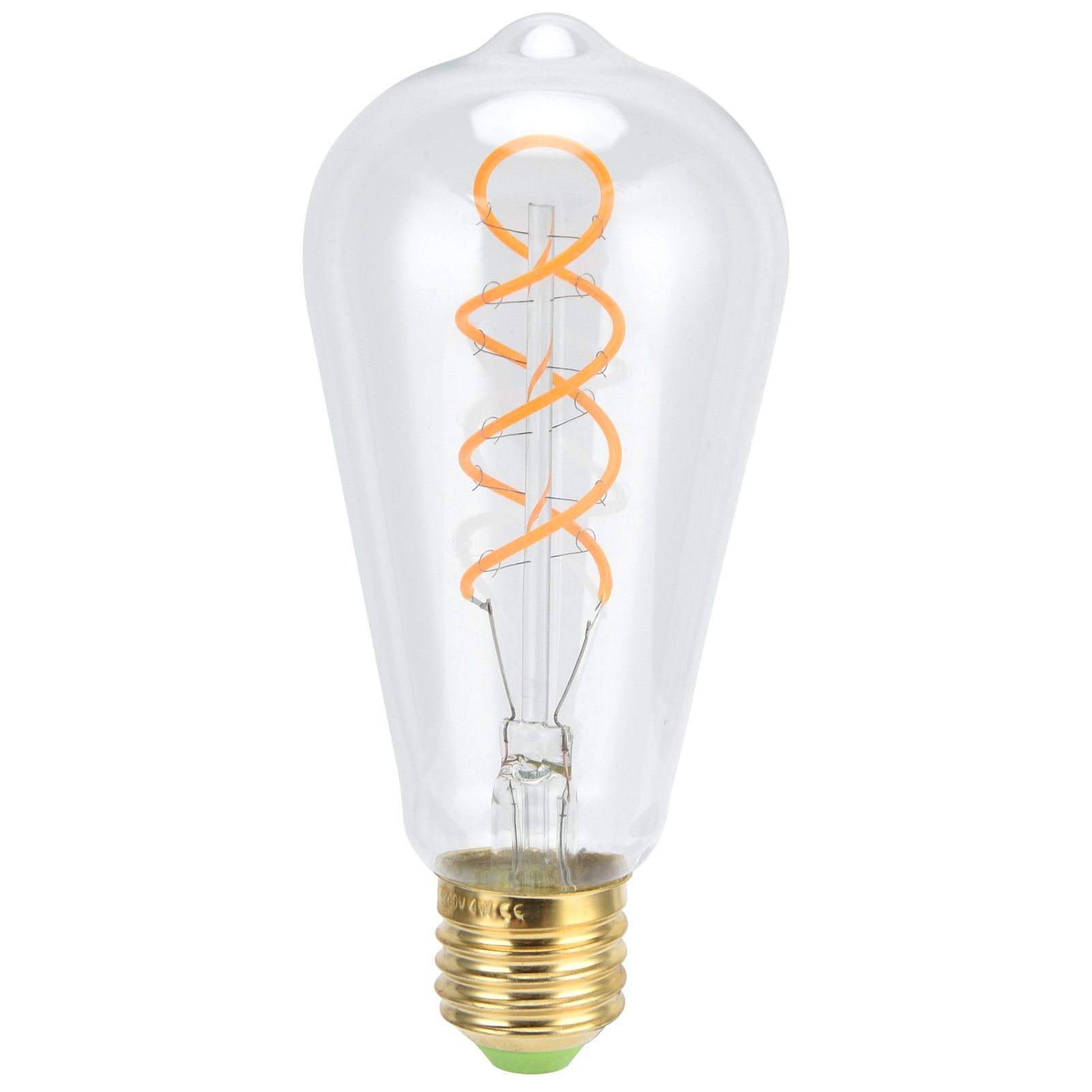ST64 Lamp Bulb E27 4W Vintage DoubleSpiral Dimmable Filament Bulb 220V Warm view 2