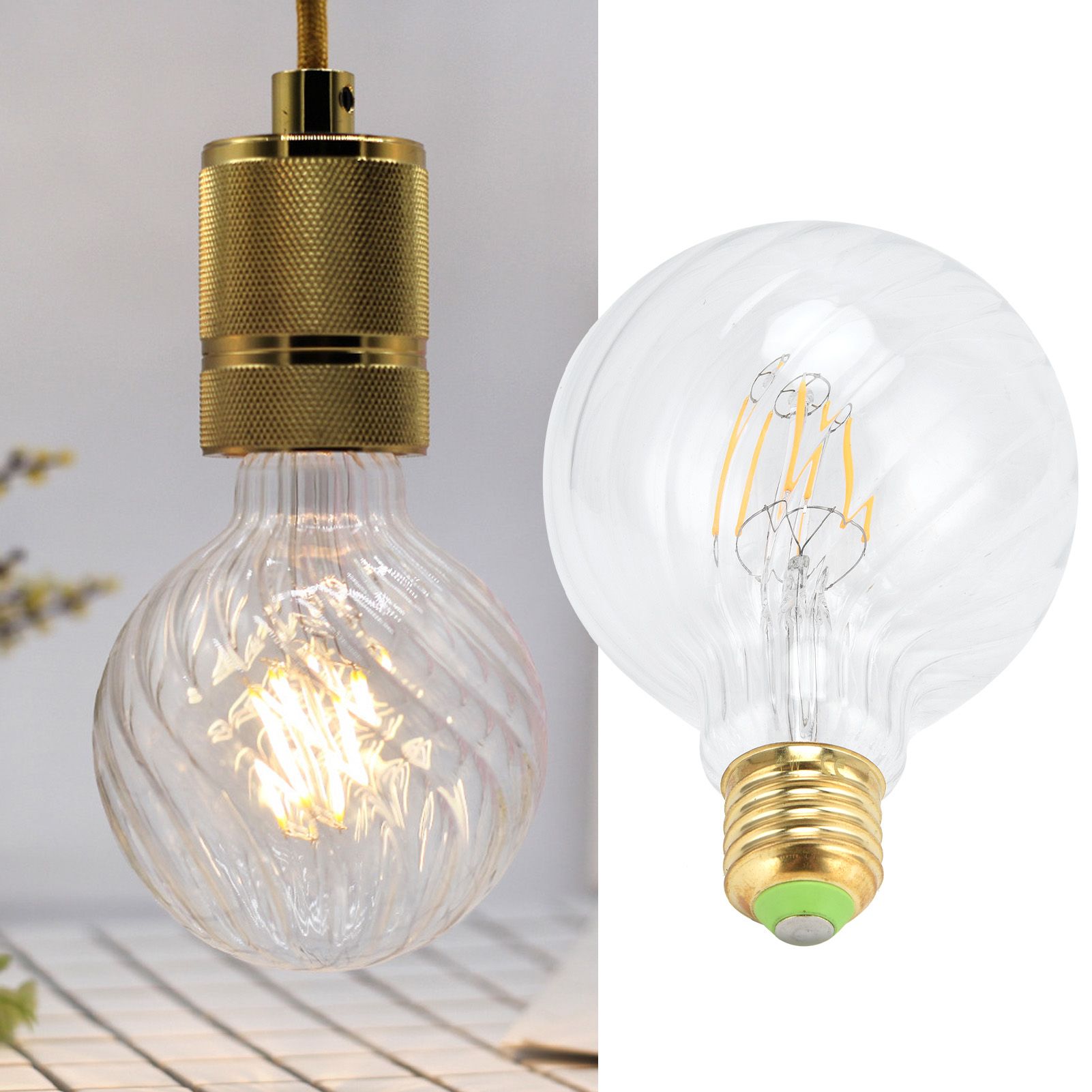 G95 LED Filament Bulb E27 4W Dimmable Light Bulb for Hotel Coffee Shop view 11