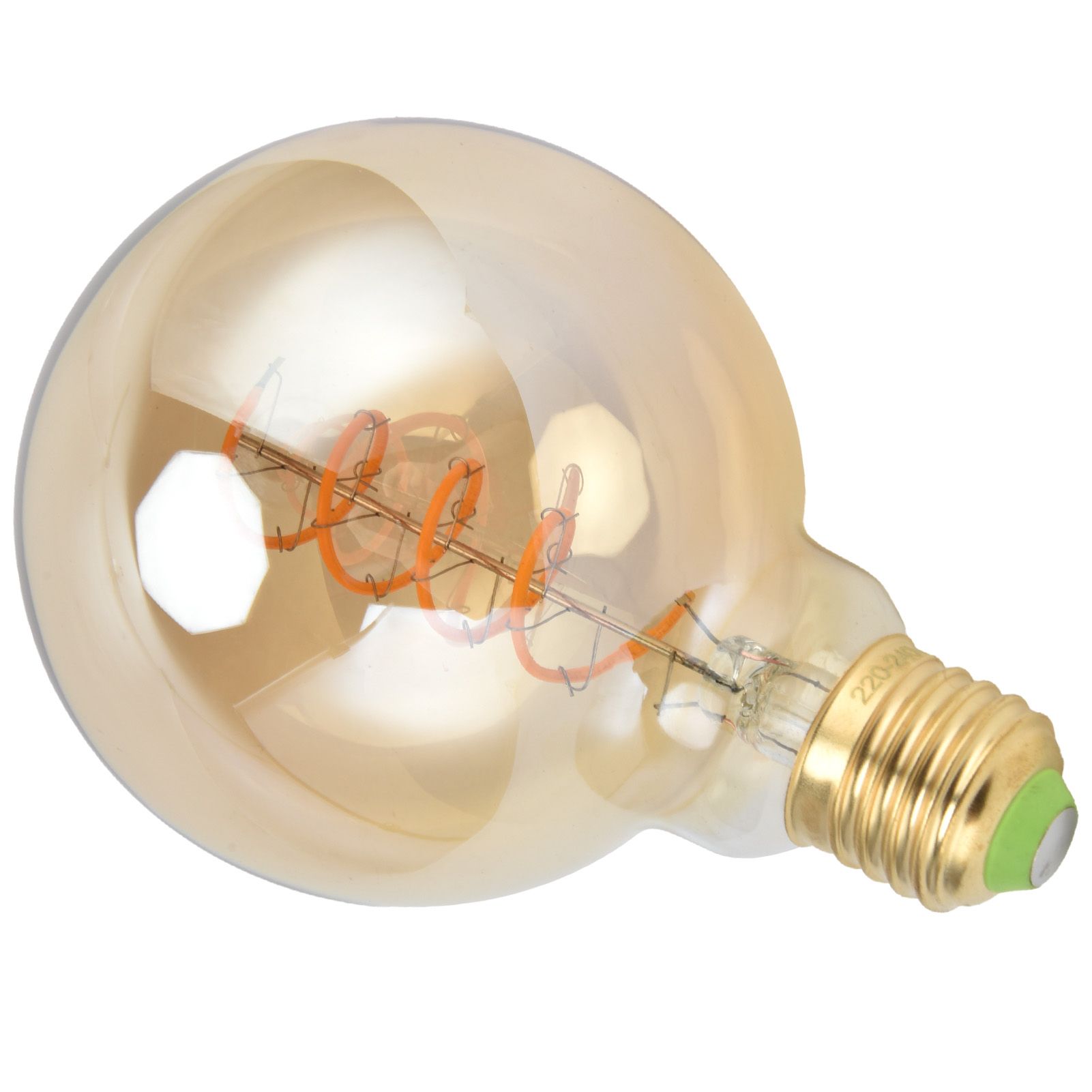 G95 LED Bulb 4W 220V Antique Style Dimmable Flexible Filament Light Bulb Warm view 3