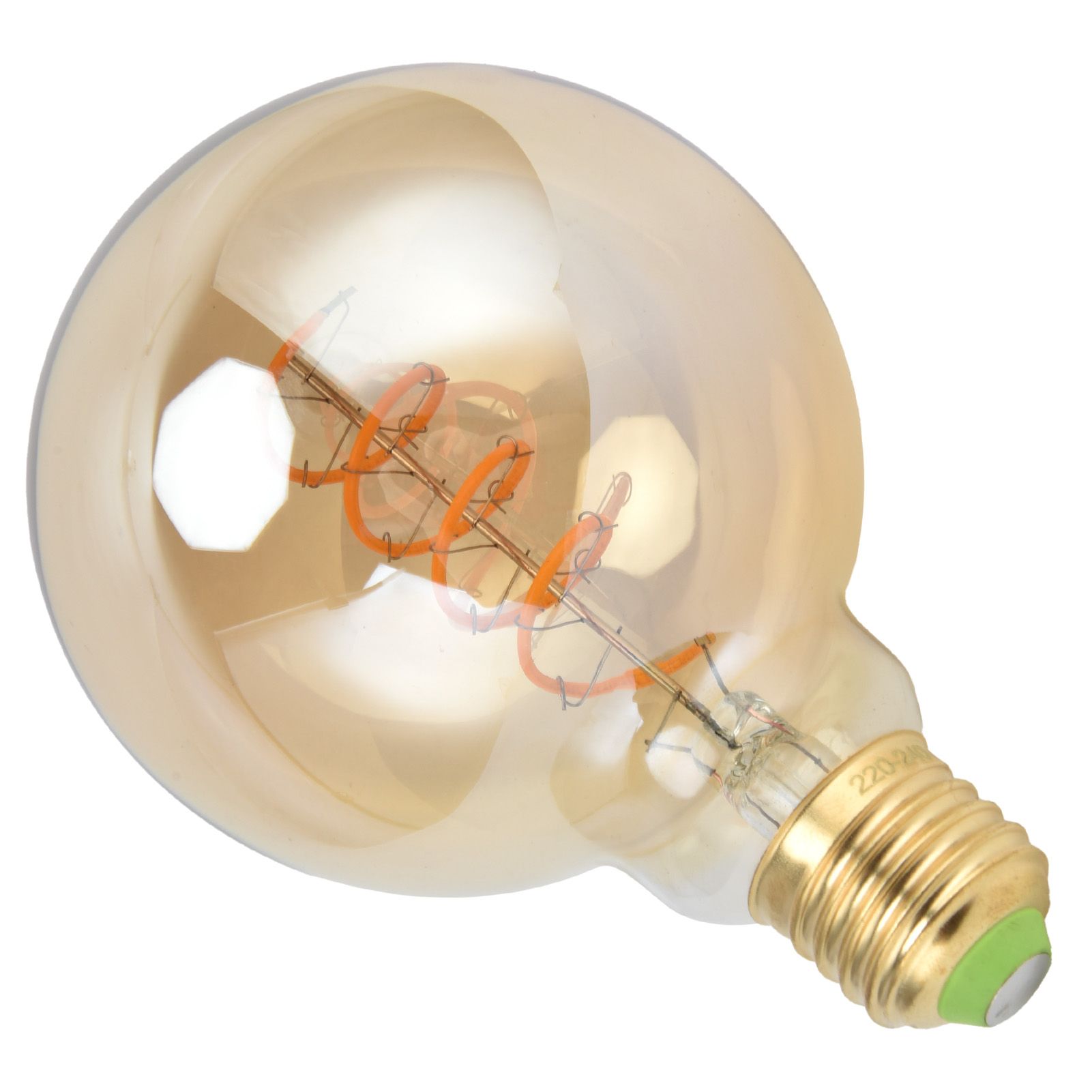 G95 LED Bulb 4W 220V Antique Style Dimmable Flexible Filament Light Bulb Warm view 4