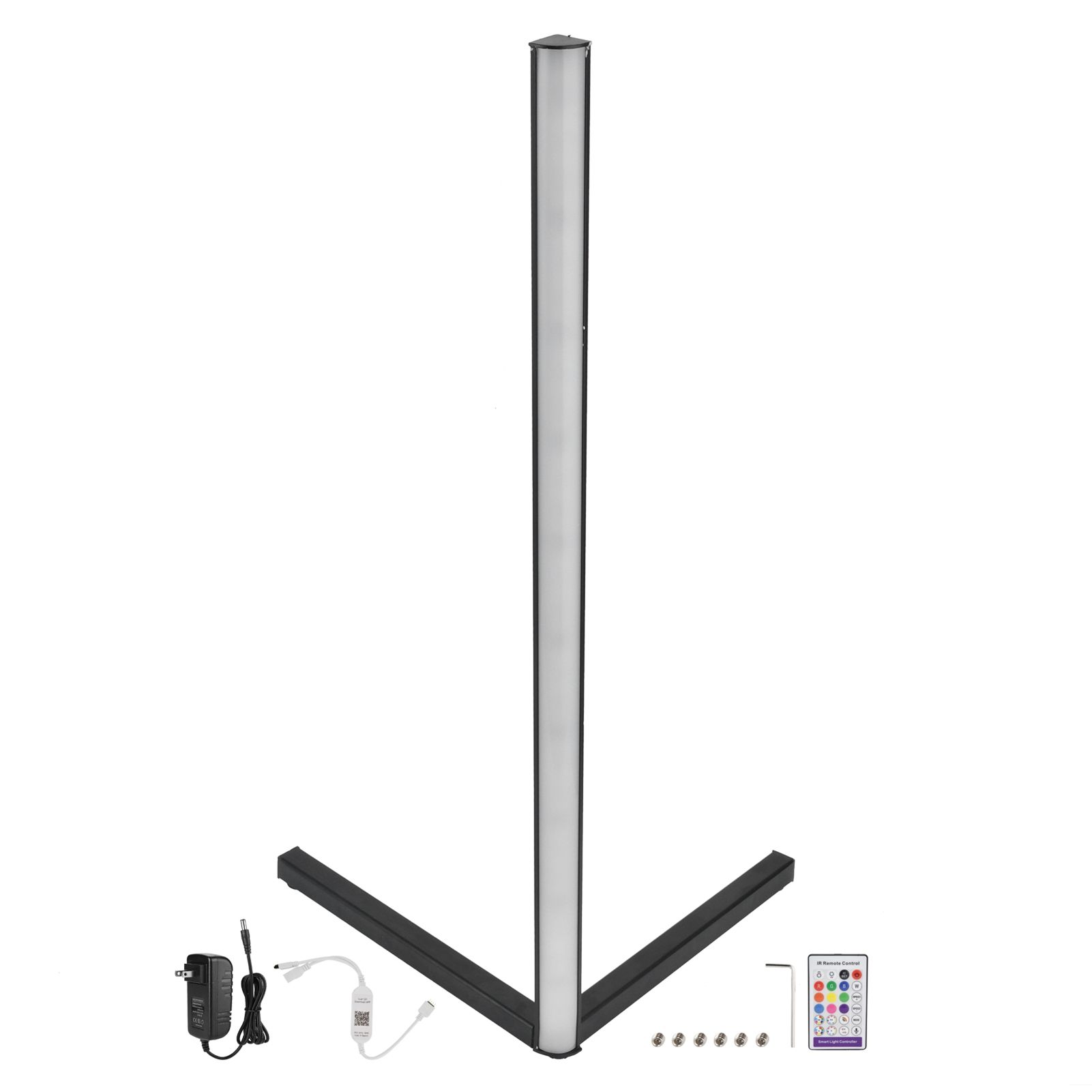 Corner Floor Lamp WIFI APP 16 Million Colors 24Key RemoteControl Corner Bar view 2