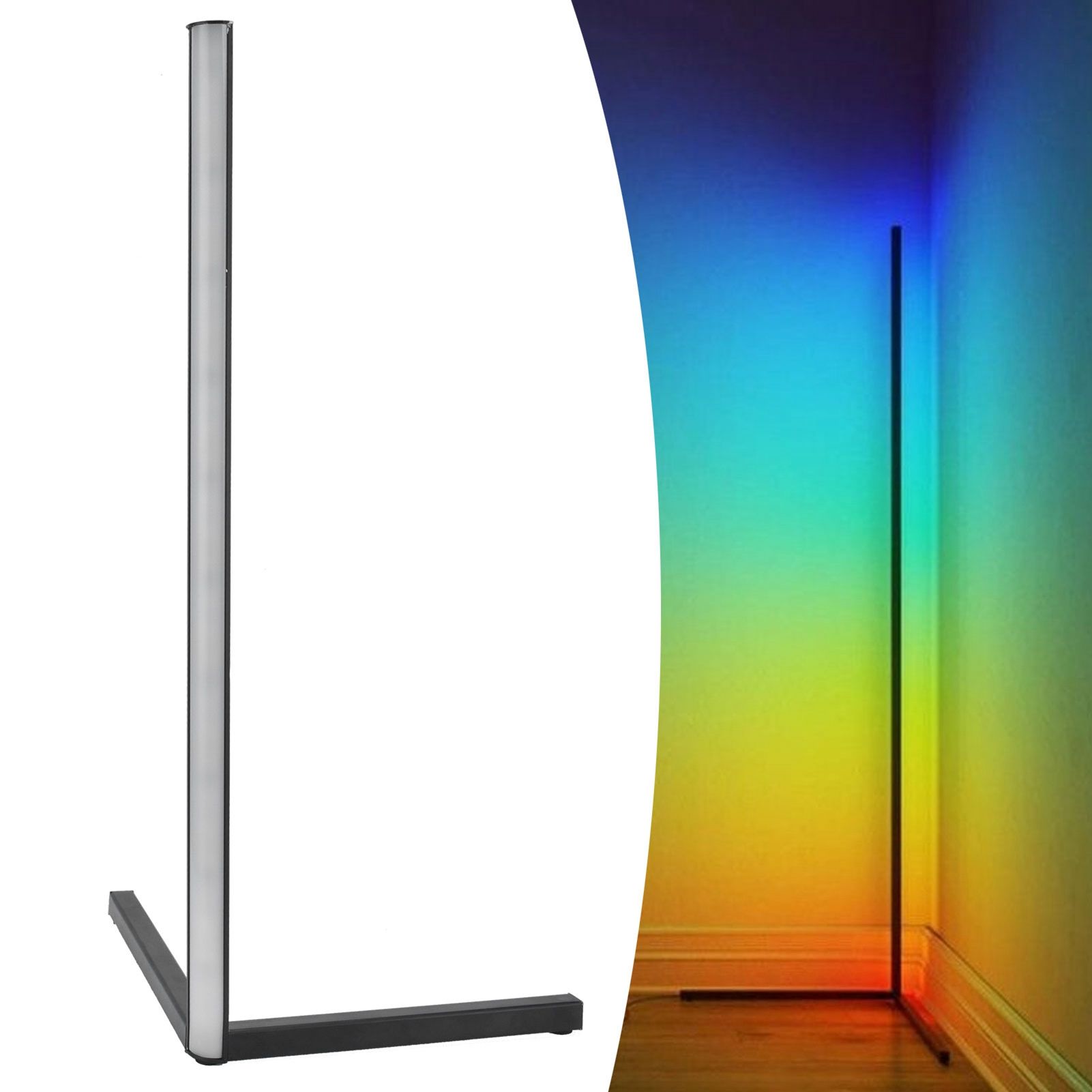 Corner Floor Lamp WIFI APP 16 Million Colors 24Key RemoteControl Corner Bar view 11