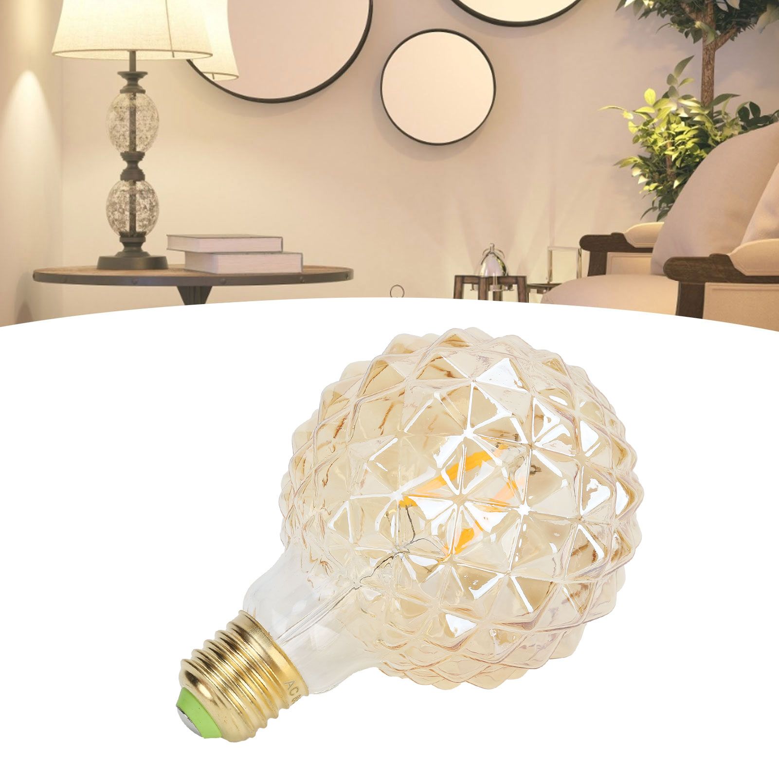 G95 Retro Bulb E27 Unique Shape Vintage Filament Lamp Bulb 4W 220V 360lm Warm view 11