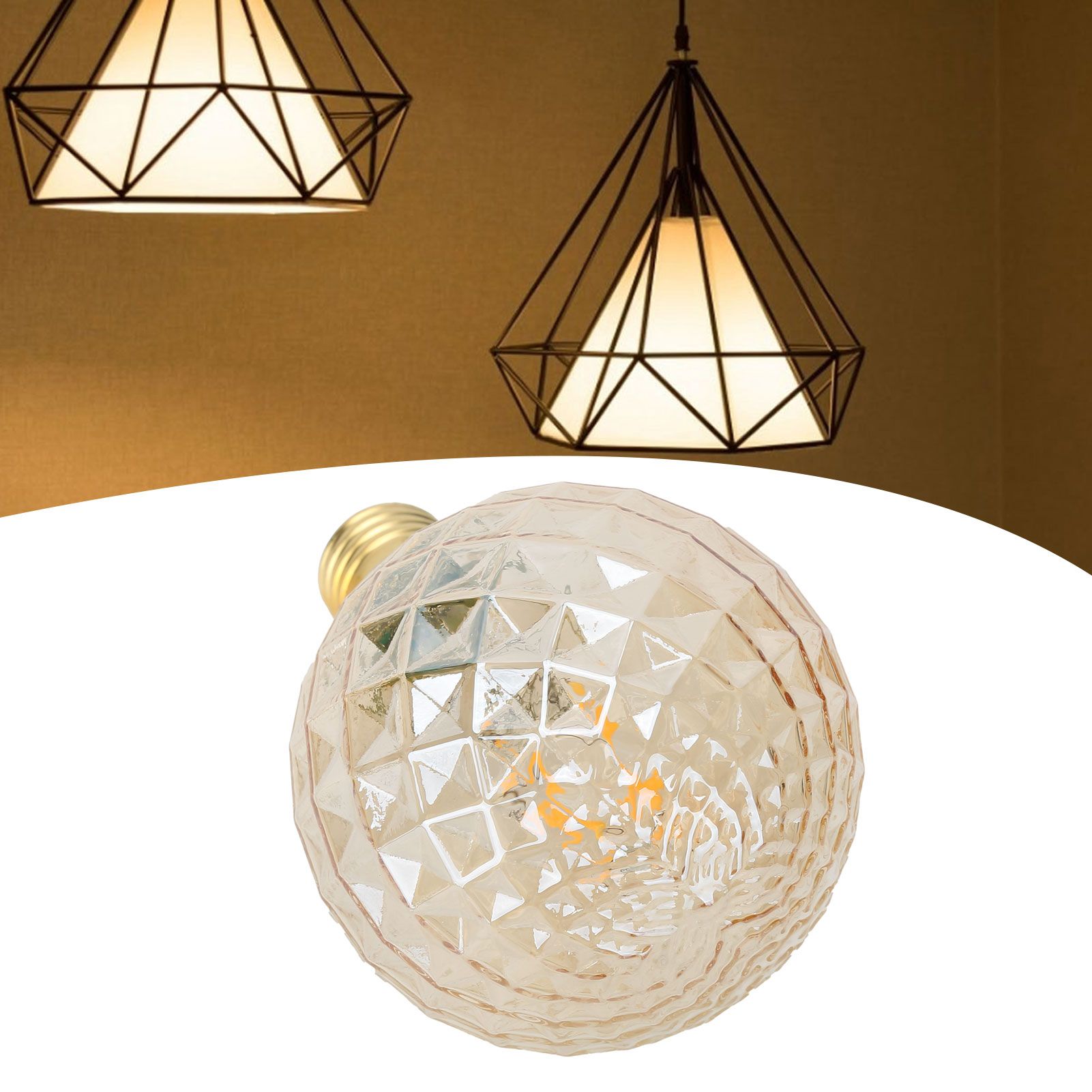 220V LED Decorative Bulb E27 4W G95 Glass Bulb High Brightness Filament Lamp view 12