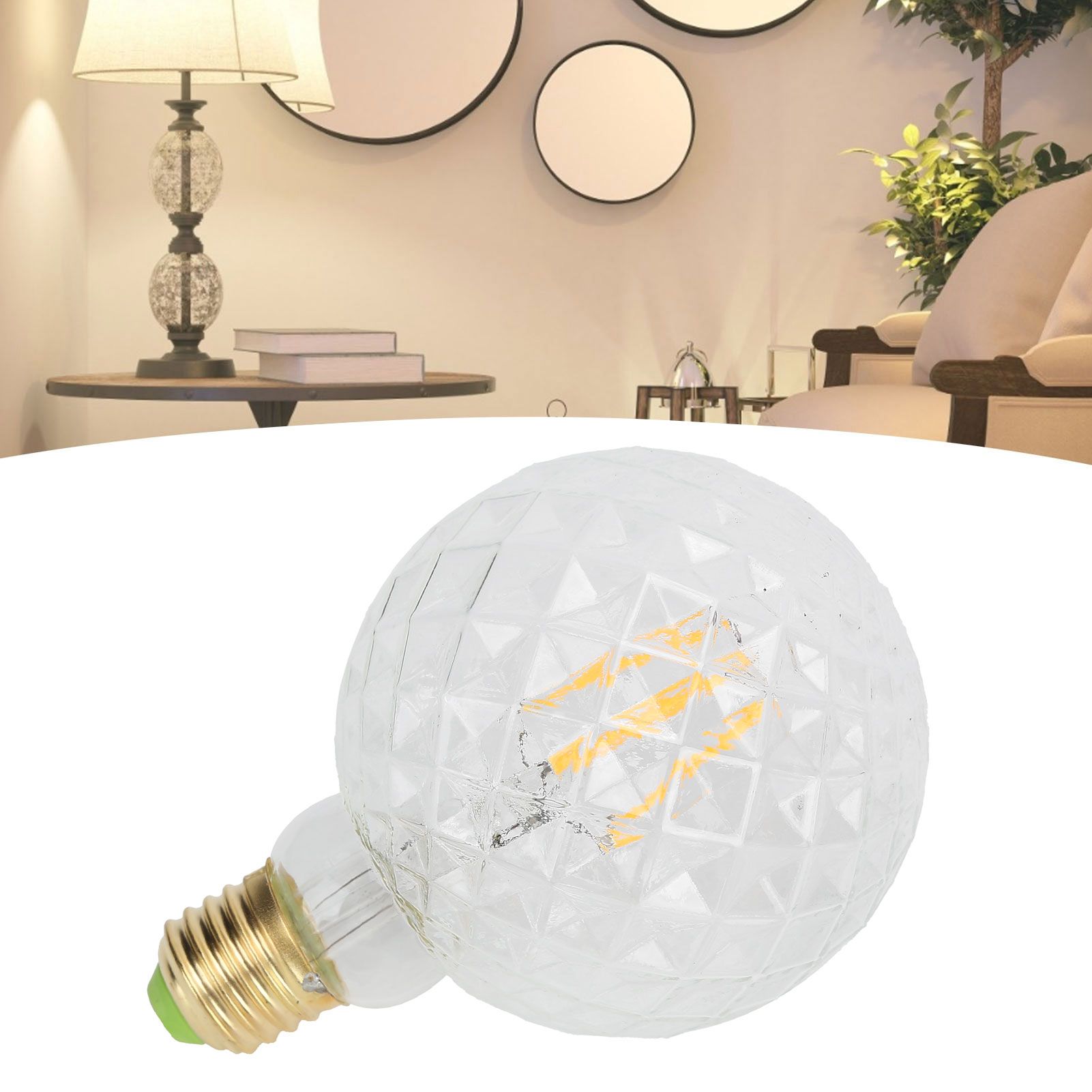 220V LED Decorative Bulb E27 4W G95 Glass Bulb High Brightness Filament Lamp view 11