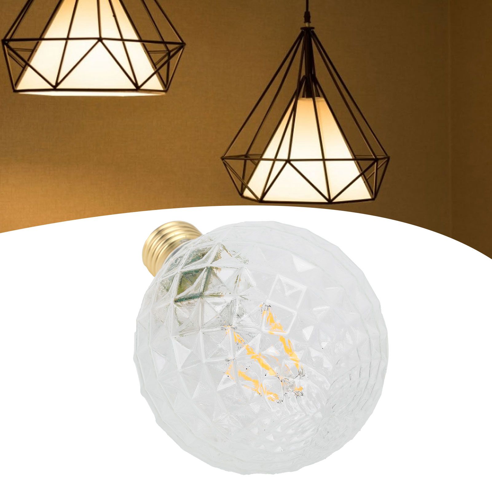 220V LED Decorative Bulb E27 4W G95 Glass Bulb High Brightness Filament Lamp view 12